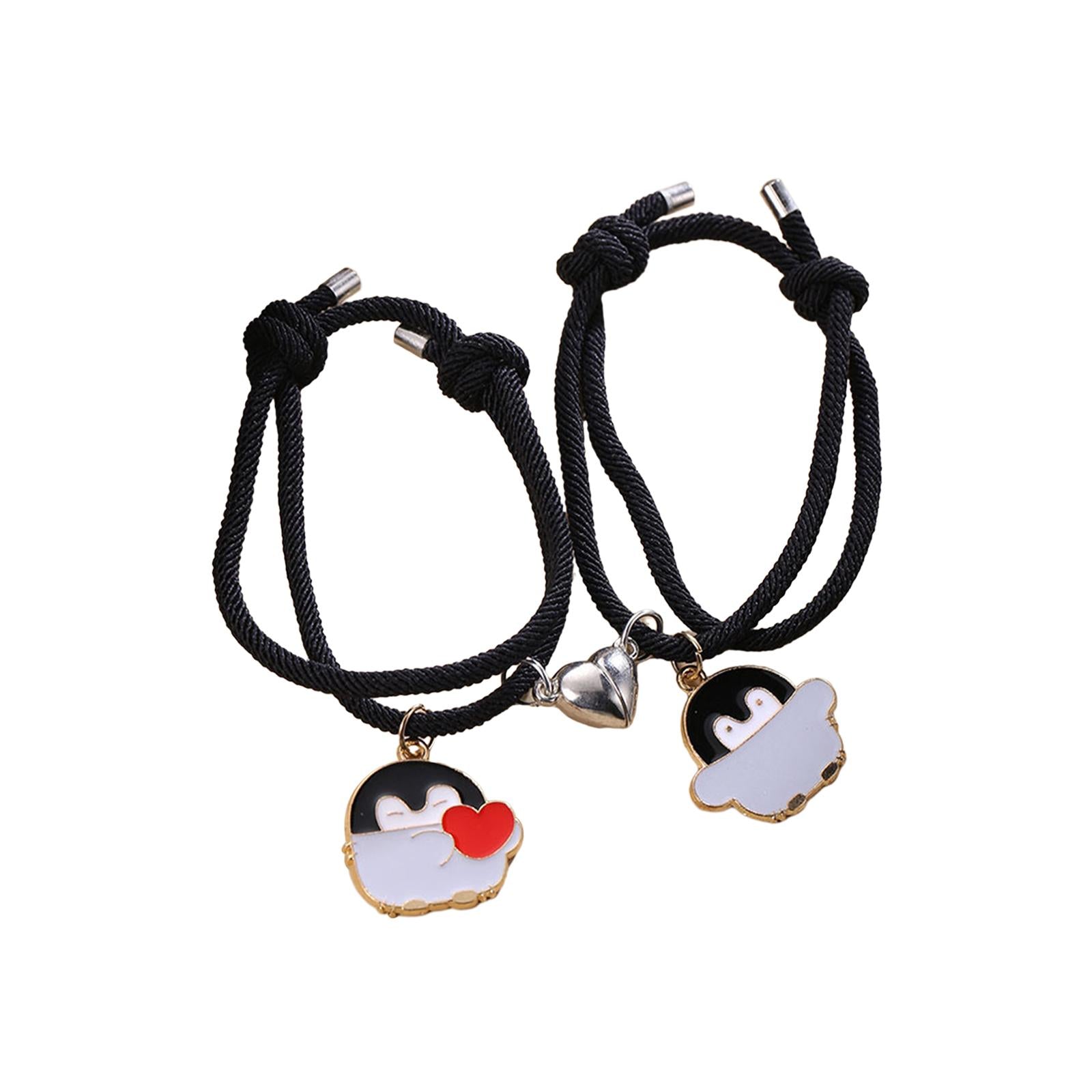 Magnet Couple Bracelets Magnetic Pendant Jewelry for Lovers Men Women Family