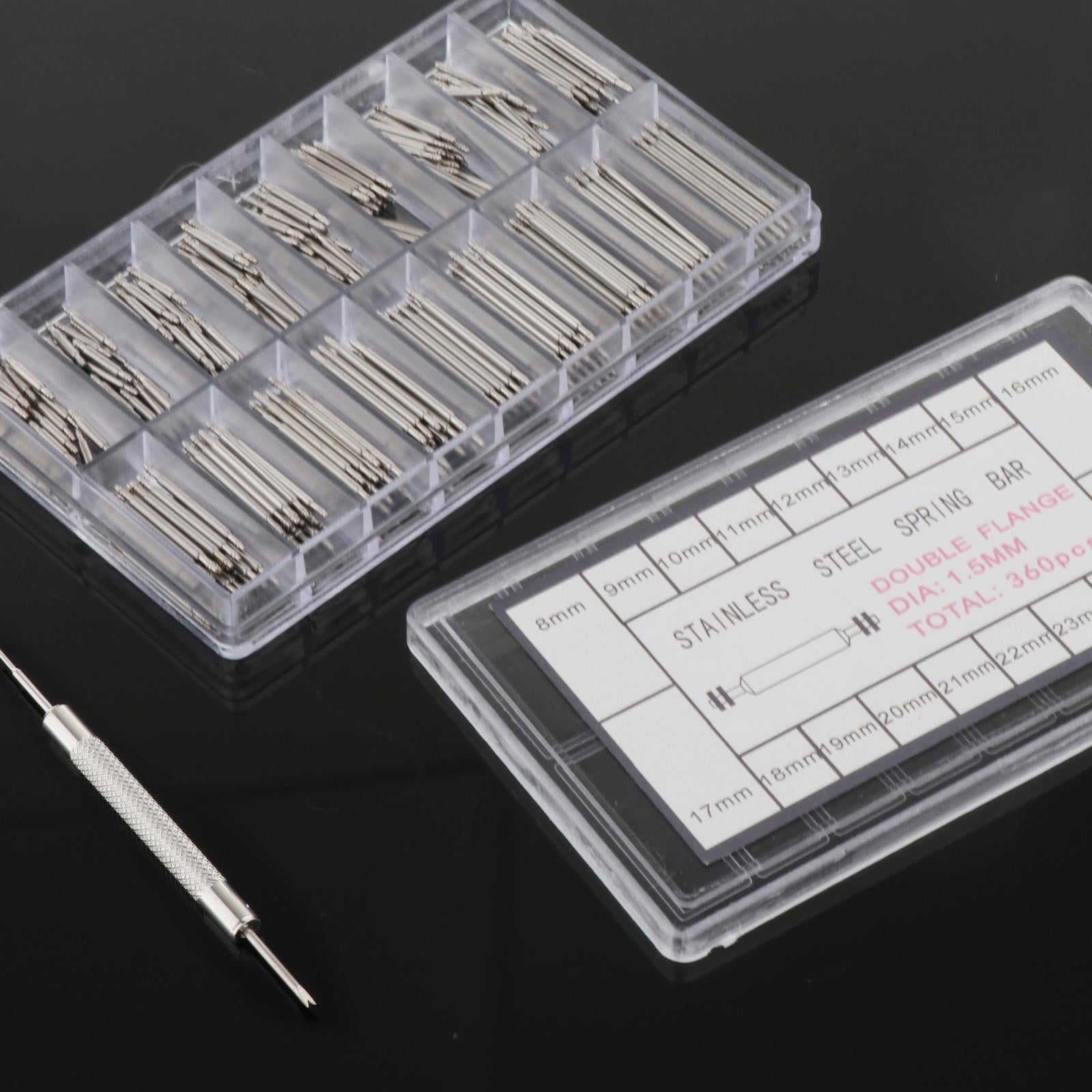 Watch Band Link Pins Stainless Steel Replacement Fixing Watchmaker Repairing 1.5mm whitedismantle