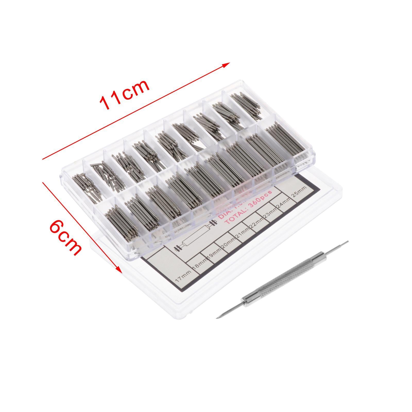 Watch Band Link Pins Stainless Steel Replacement Fixing Watchmaker Repairing 1.5mm whitedismantle