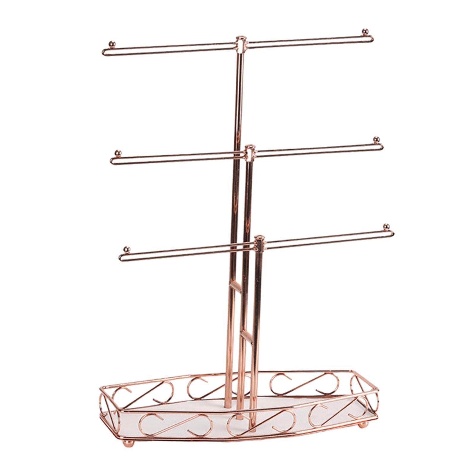 Jewelry Organizer Necklace Stand 3 Tier Durable for Dressing Room Home Women
