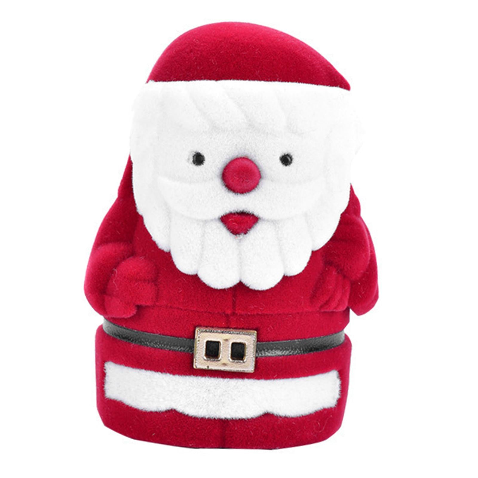 Santa Claus Ring Box Mini Santa Doll Jewelry Display Storage Box Jewelry Box