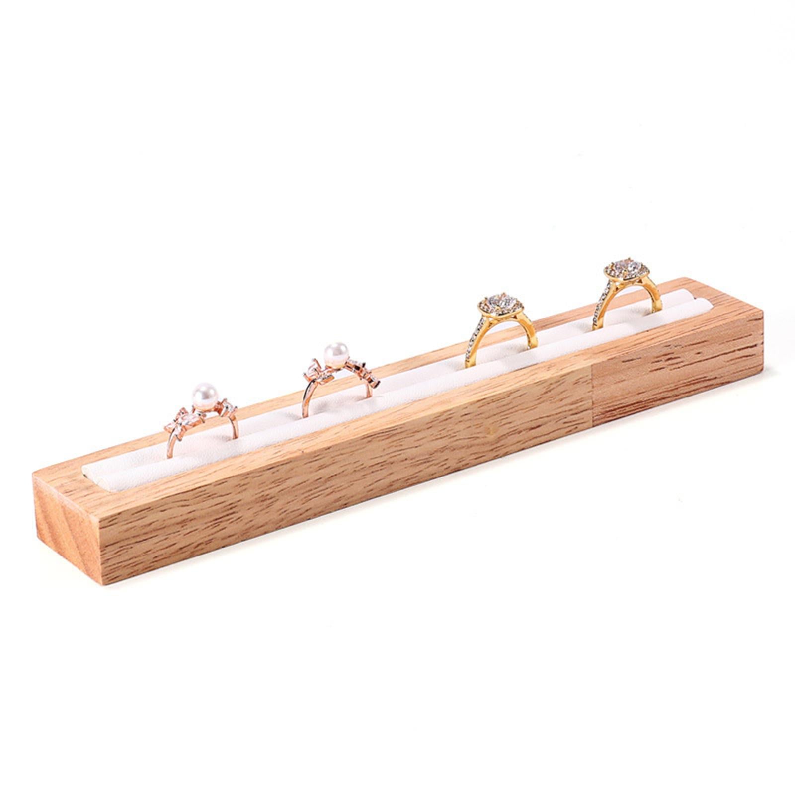 Jewelry Box Wooden Holder Rings Organizer Tray for Bedroom Home Jewelry Show B