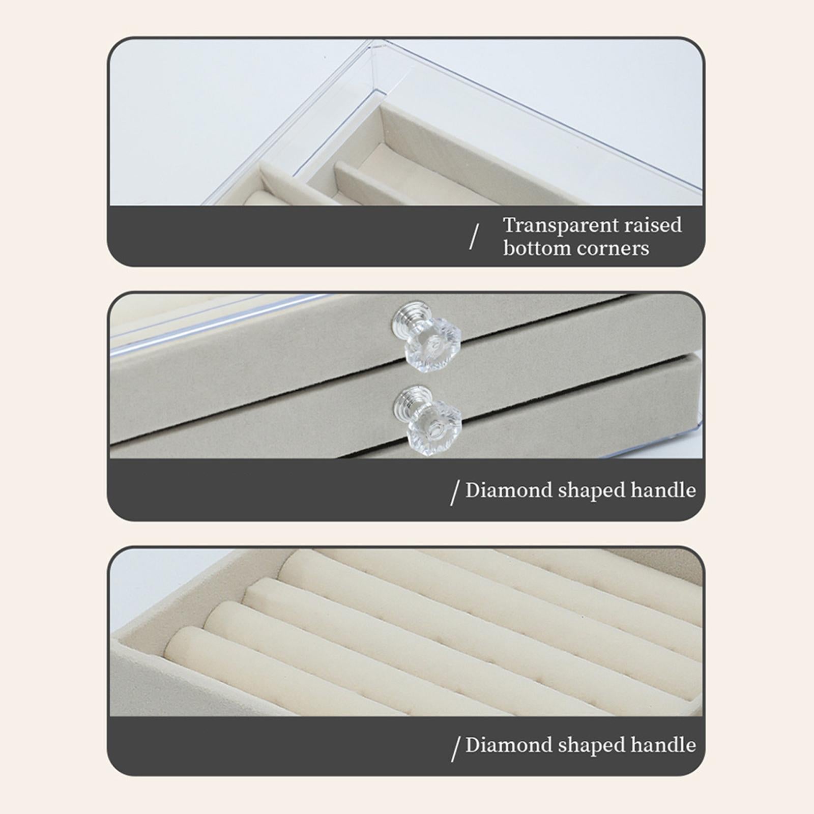 Jewelry Organizer Tray Organizer for Brooches Bangle Earring Rings Necklaces