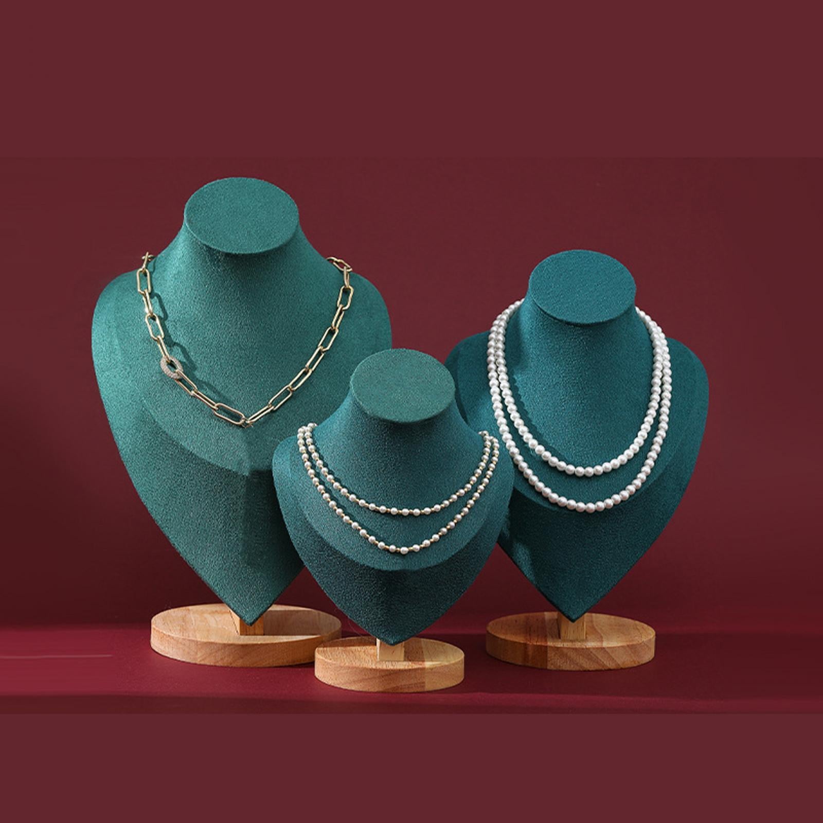 Jewelry Display Mannequin Bust Scratchproof for Shelves Showroom Countertops 10.5x16.7x23cm