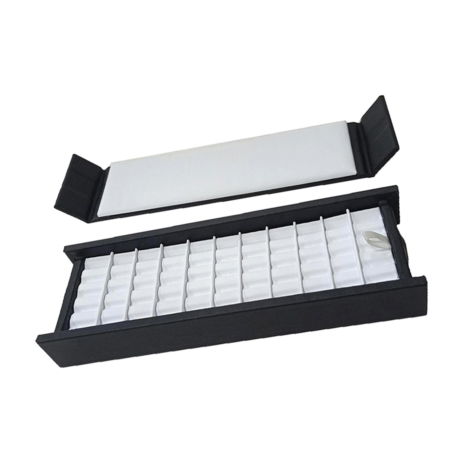 Jewelry Box Rectangular Jewelry Storage Box for Earrings Bracelets Ear Studs L 55 Grid