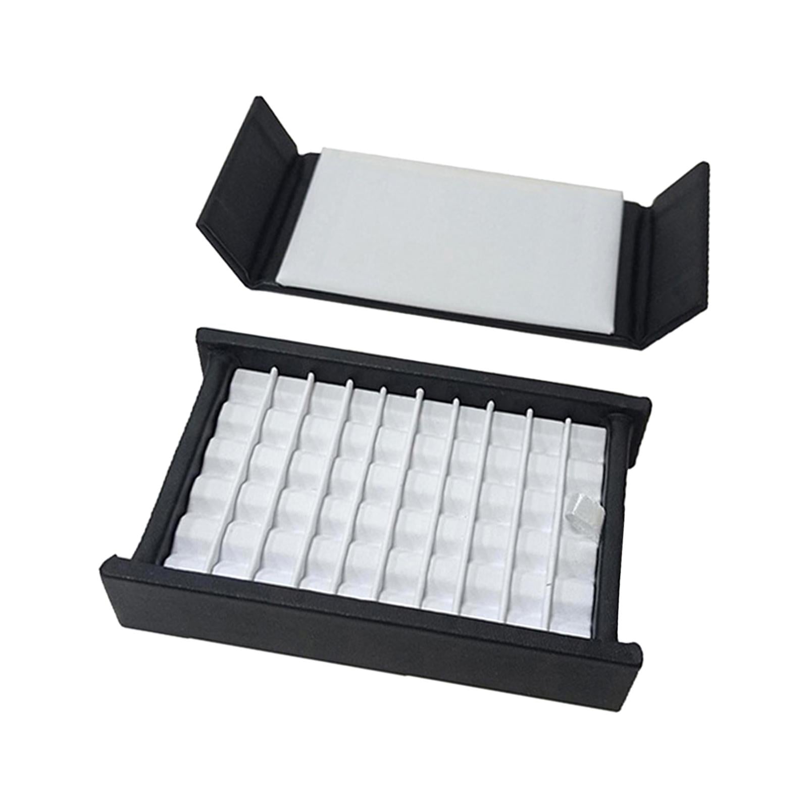 Jewelry Box Rectangular Jewelry Storage Box for Earrings Bracelets Ear Studs S 50 Grid