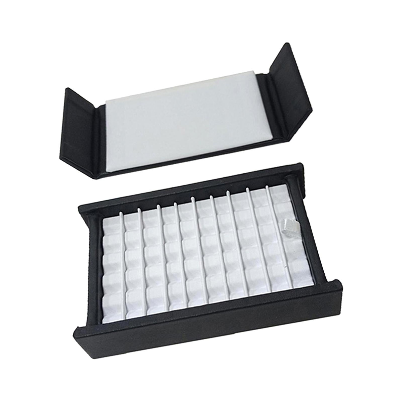 Jewelry Box Rectangular Jewelry Storage Box for Earrings Bracelets Ear Studs S 50 Grid