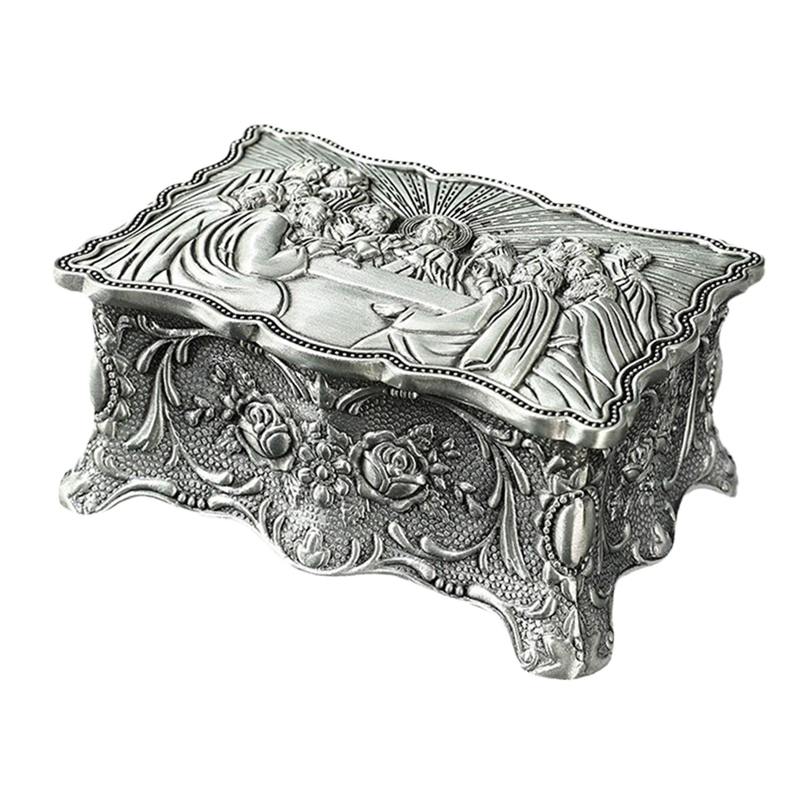 Jewelry Organizer Luxury Trinket Organizer for Anniversary Valentine Bedroom 9.2cmx6.5cmx4cm