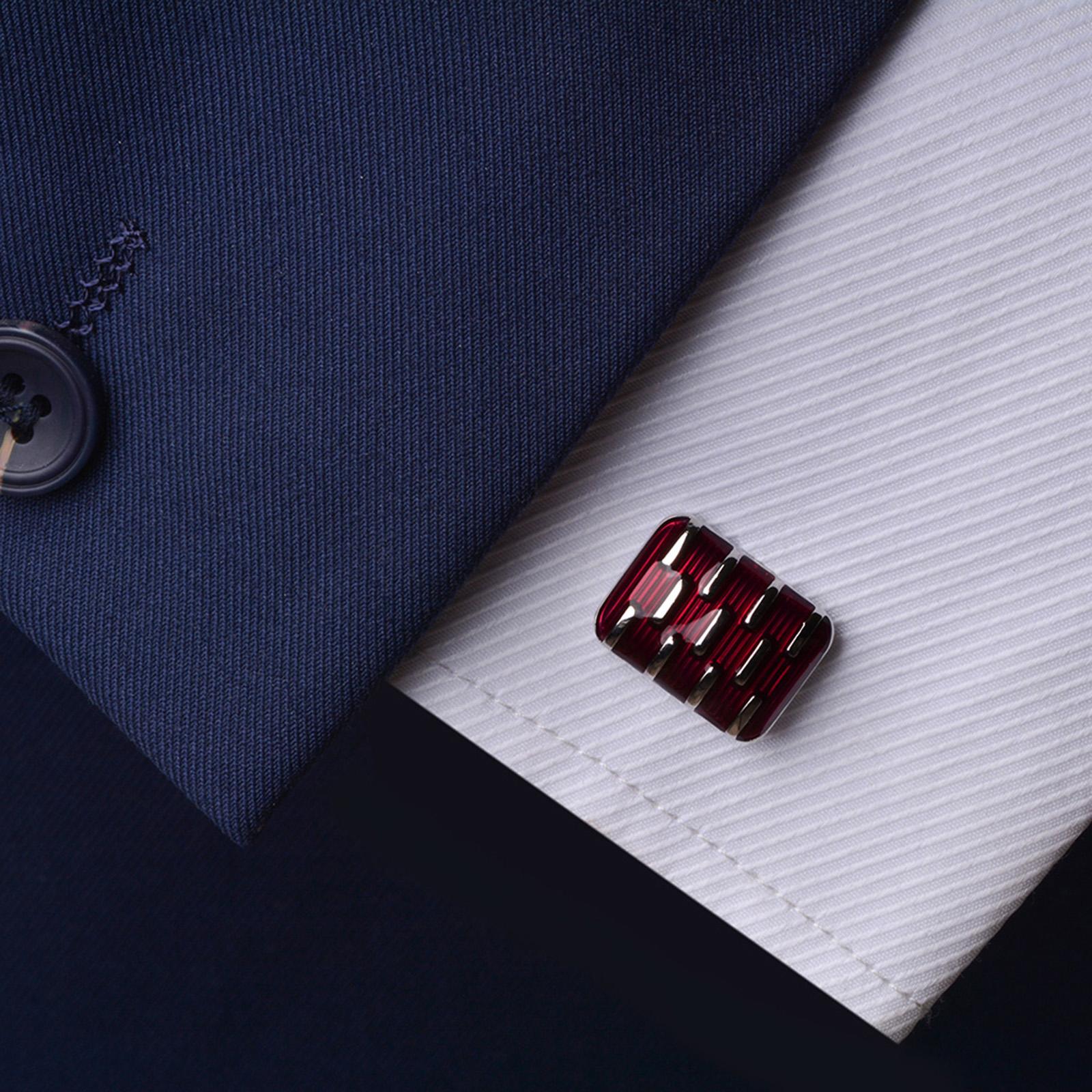 2Pcs Business Shirt Cufflinks Cuff Links for Business Wedding Valentines Day