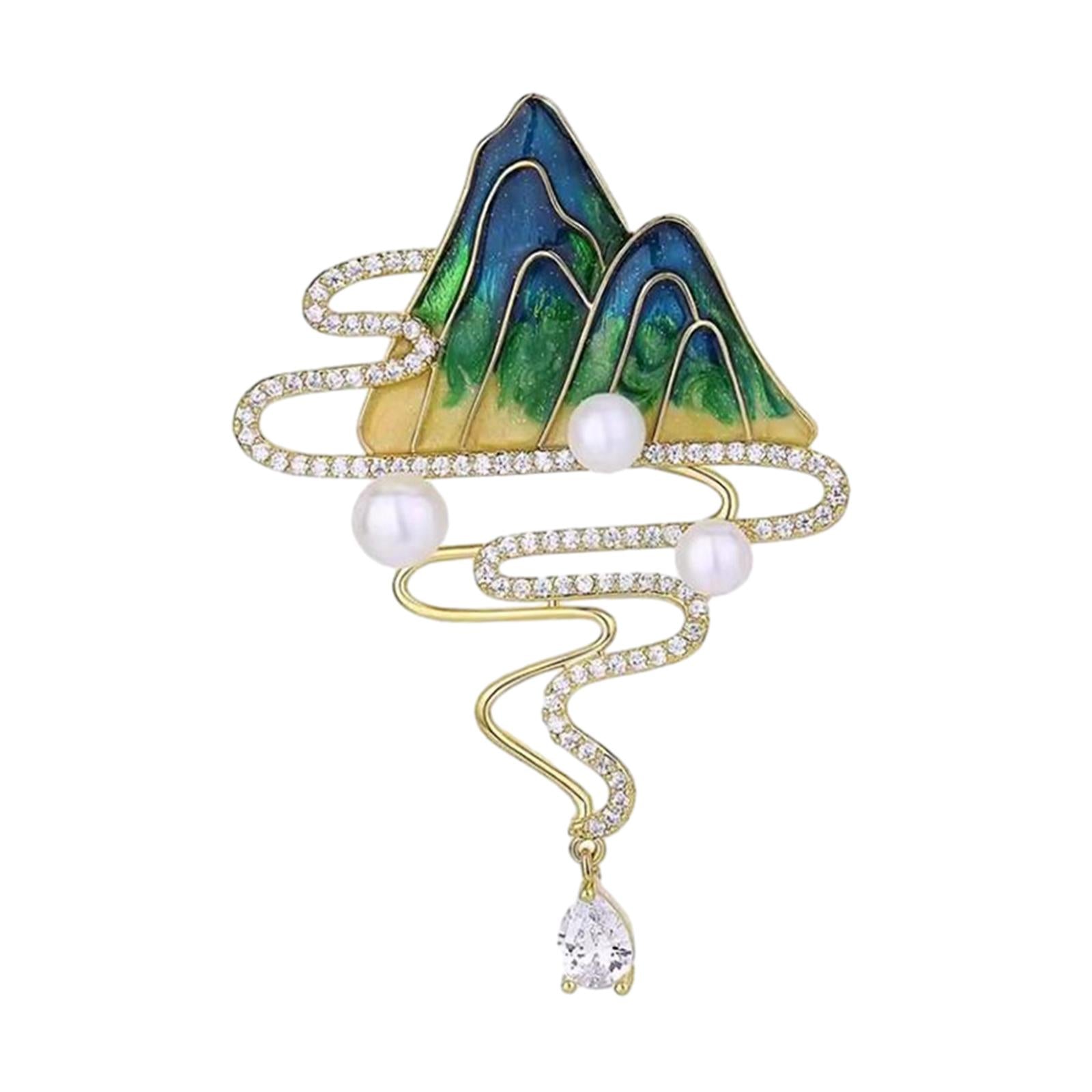 Women Brooch Suit Decoration Costume Accessories Jewelry for Tuxedo Tie Coat