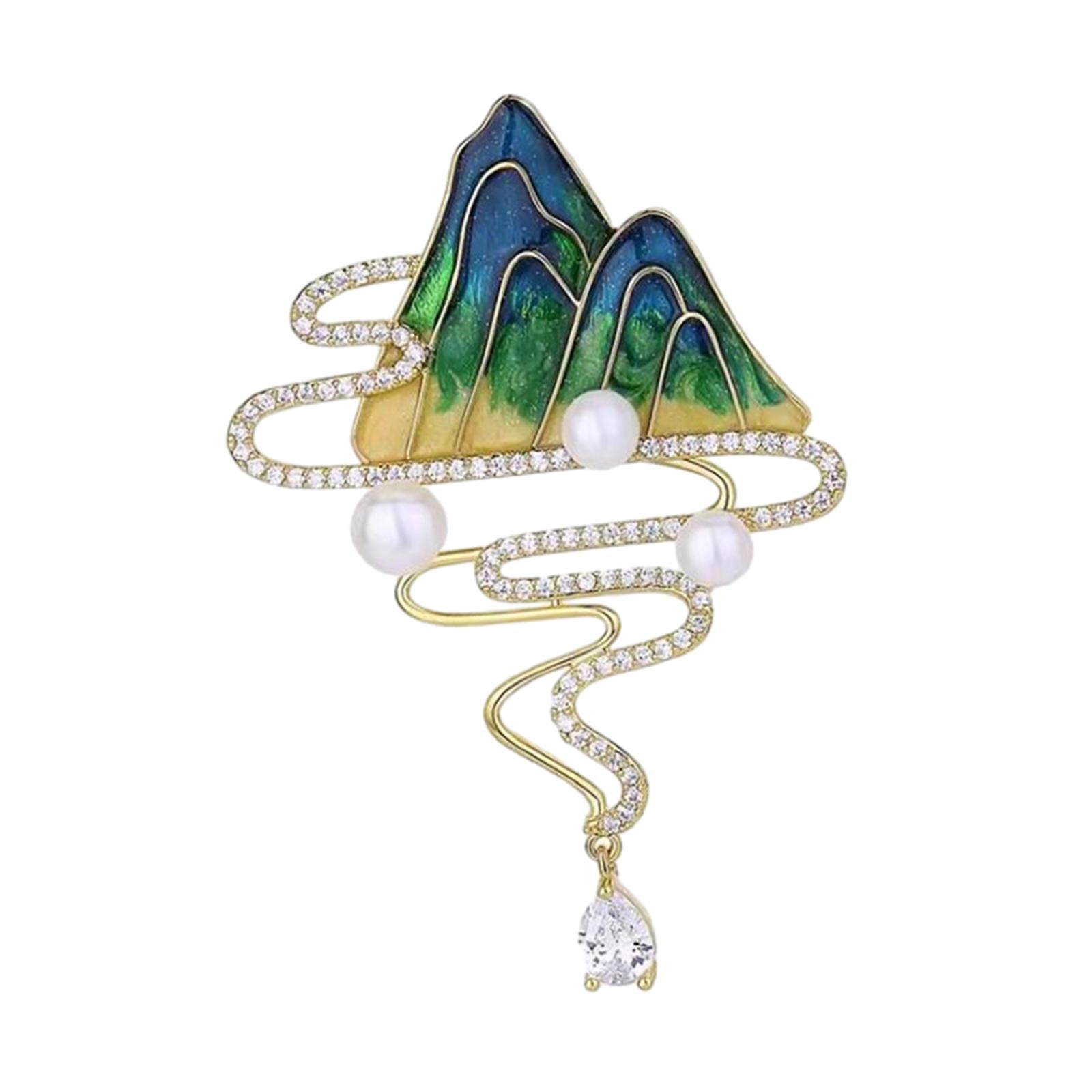 Women Brooch Suit Decoration Costume Accessories Jewelry for Tuxedo Tie Coat