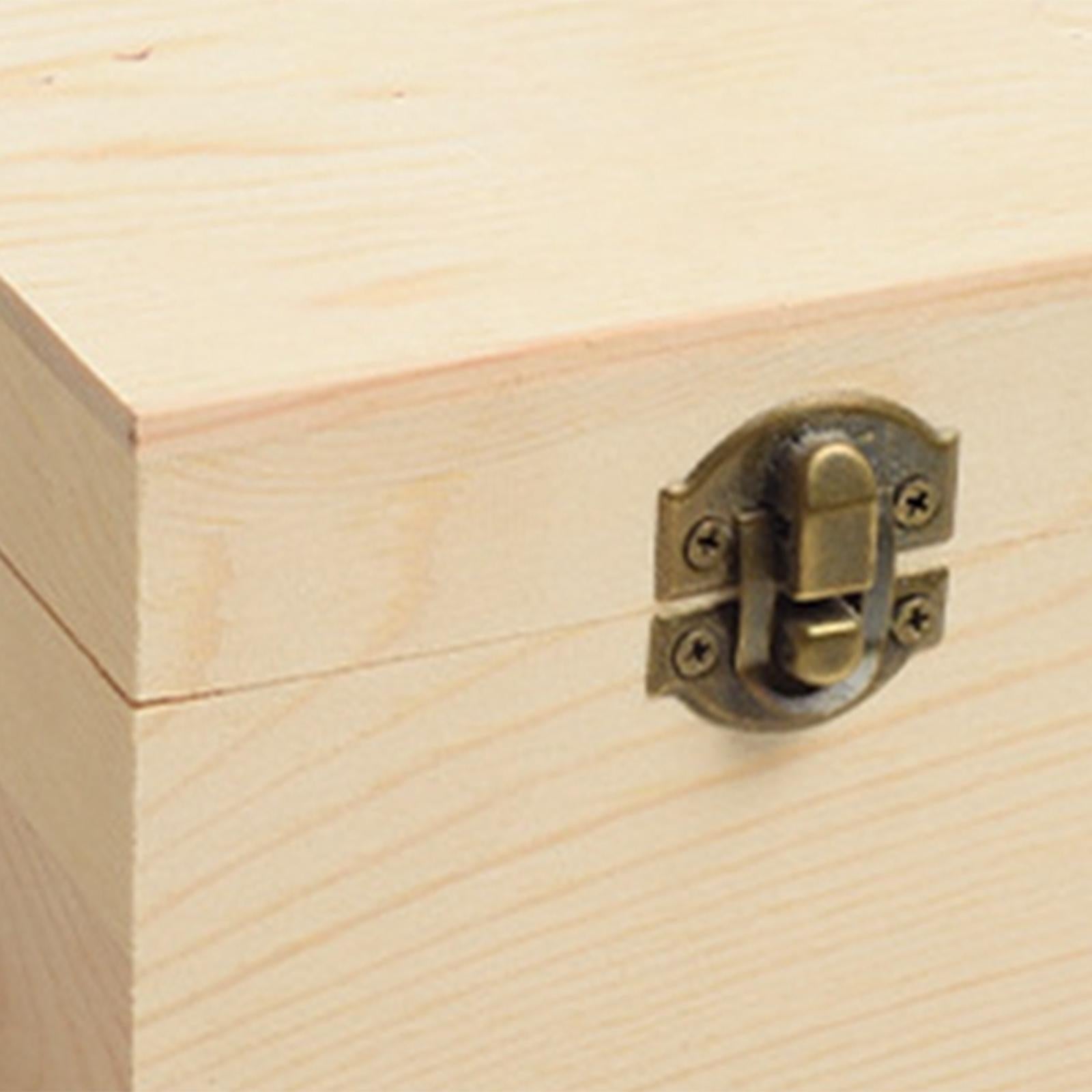 Wooden Jewelry Storage Box DIY Tabletop Multifunction Jewelry Box for Brooch