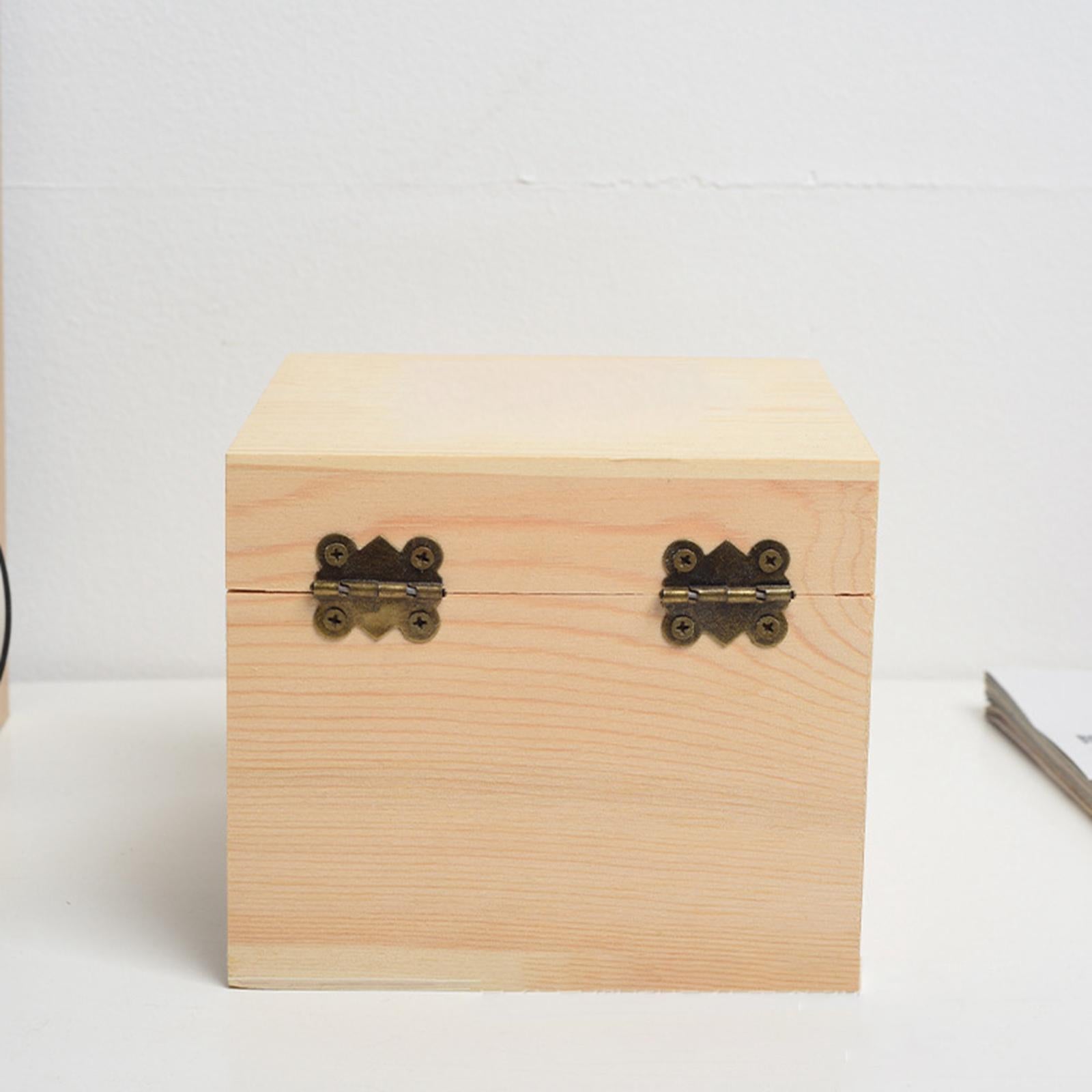 Wooden Jewelry Storage Box DIY Tabletop Multifunction Jewelry Box for Brooch