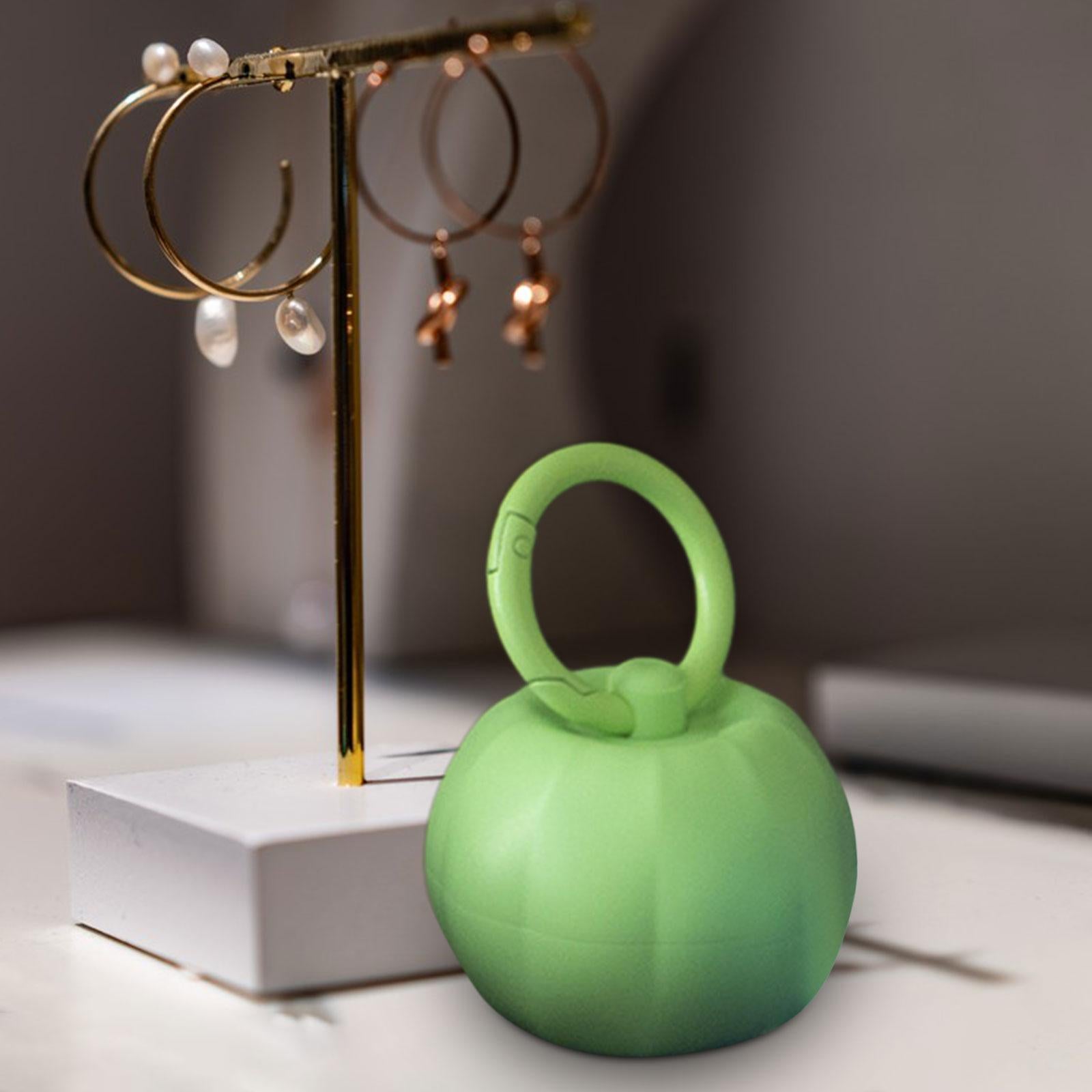 Portable Jewelry Storage Box Jewelry Organizer for Trinket Necklace Bracelet Green