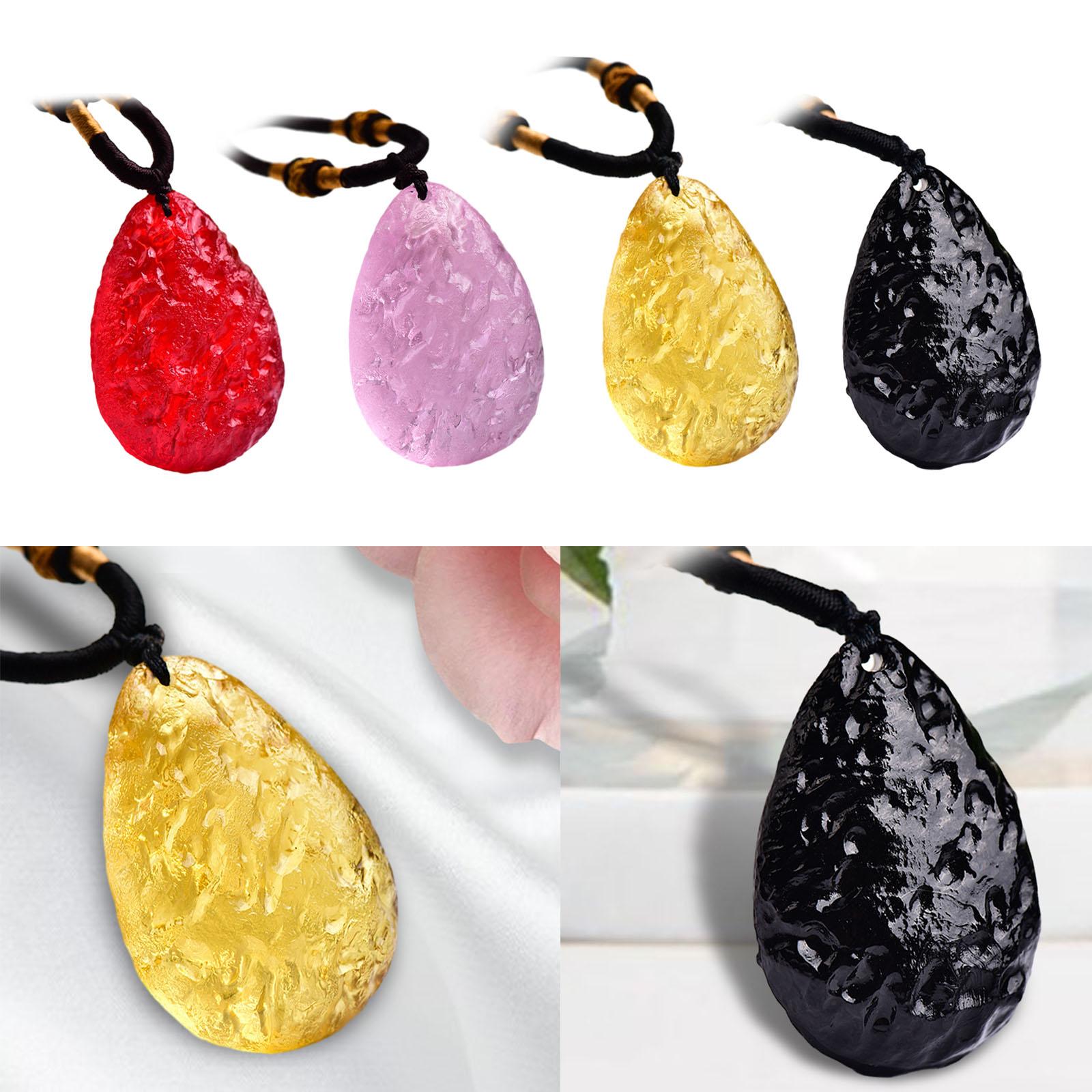 Pendant Necklace Ornament Teardrop Pendant for Anniversary Birthday Festival Red