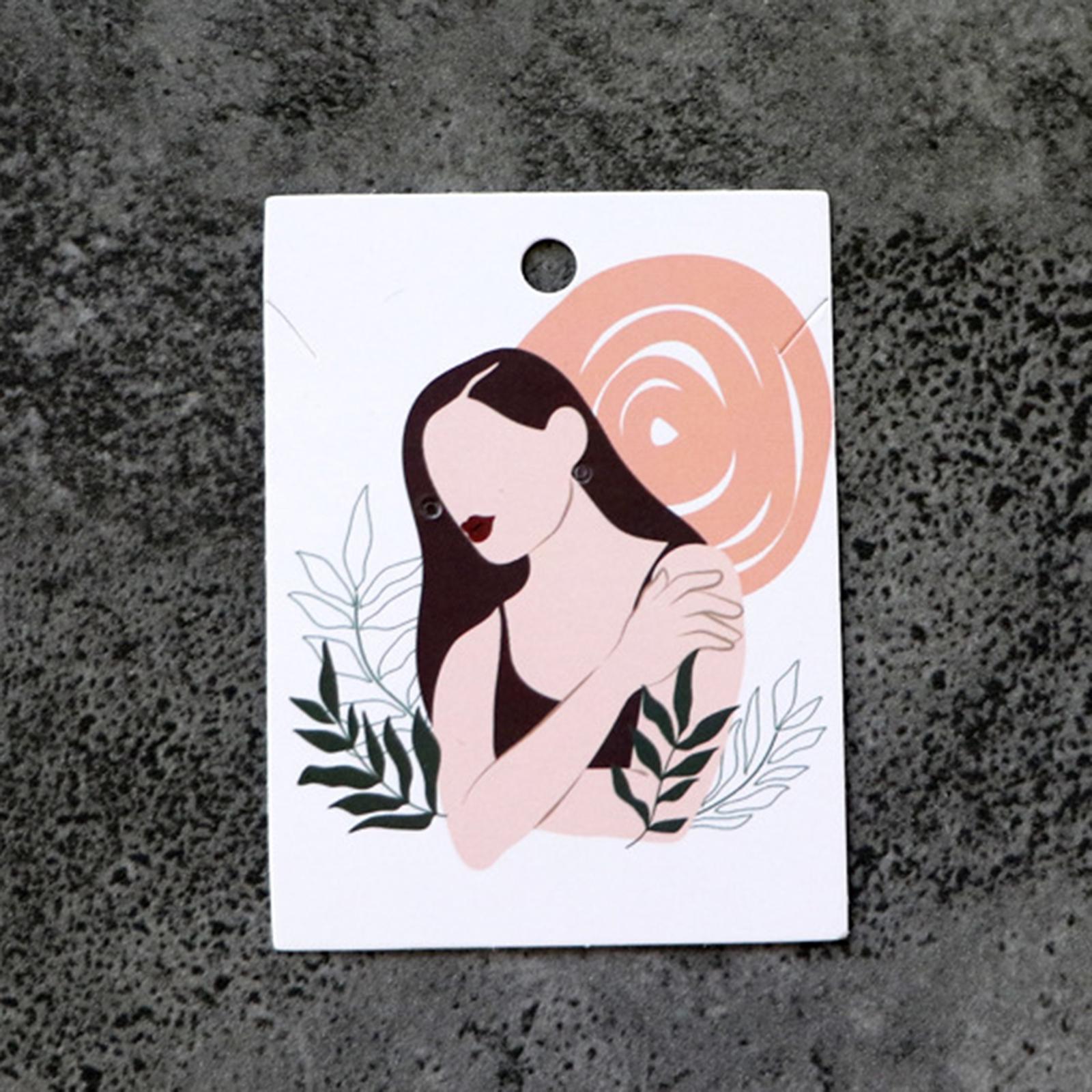 100 Pieces Earring Display Cards Earring Cards for Stores Dressing Room Dorm