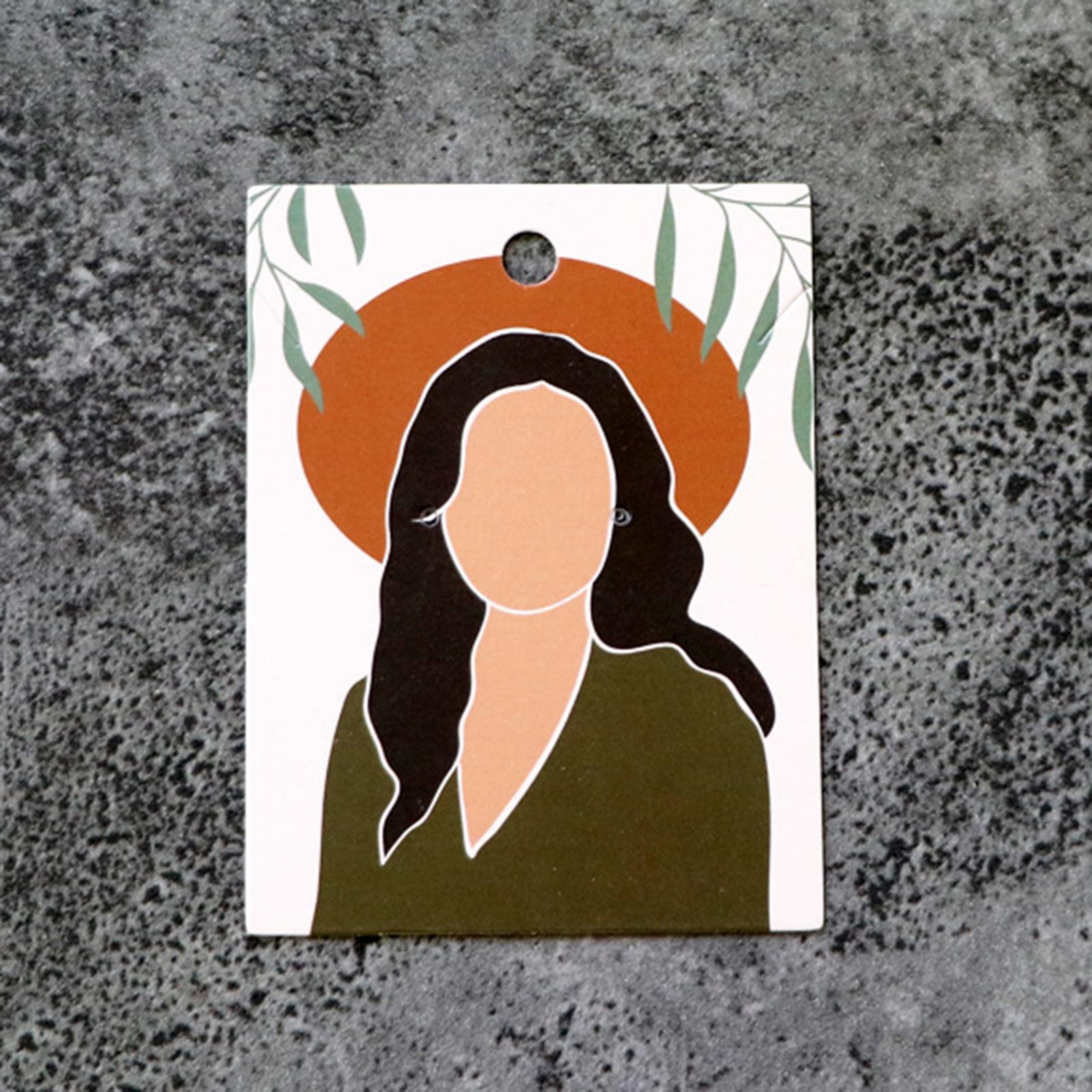 100 Pieces Earring Display Cards Earring Cards for Stores Dressing Room Dorm