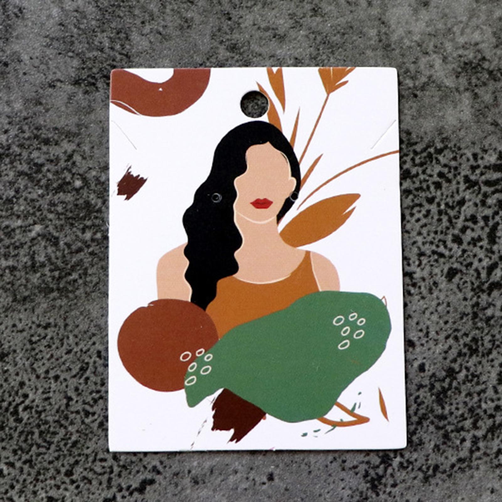 100 Pieces Earring Display Cards Earring Cards for Stores Dressing Room Dorm