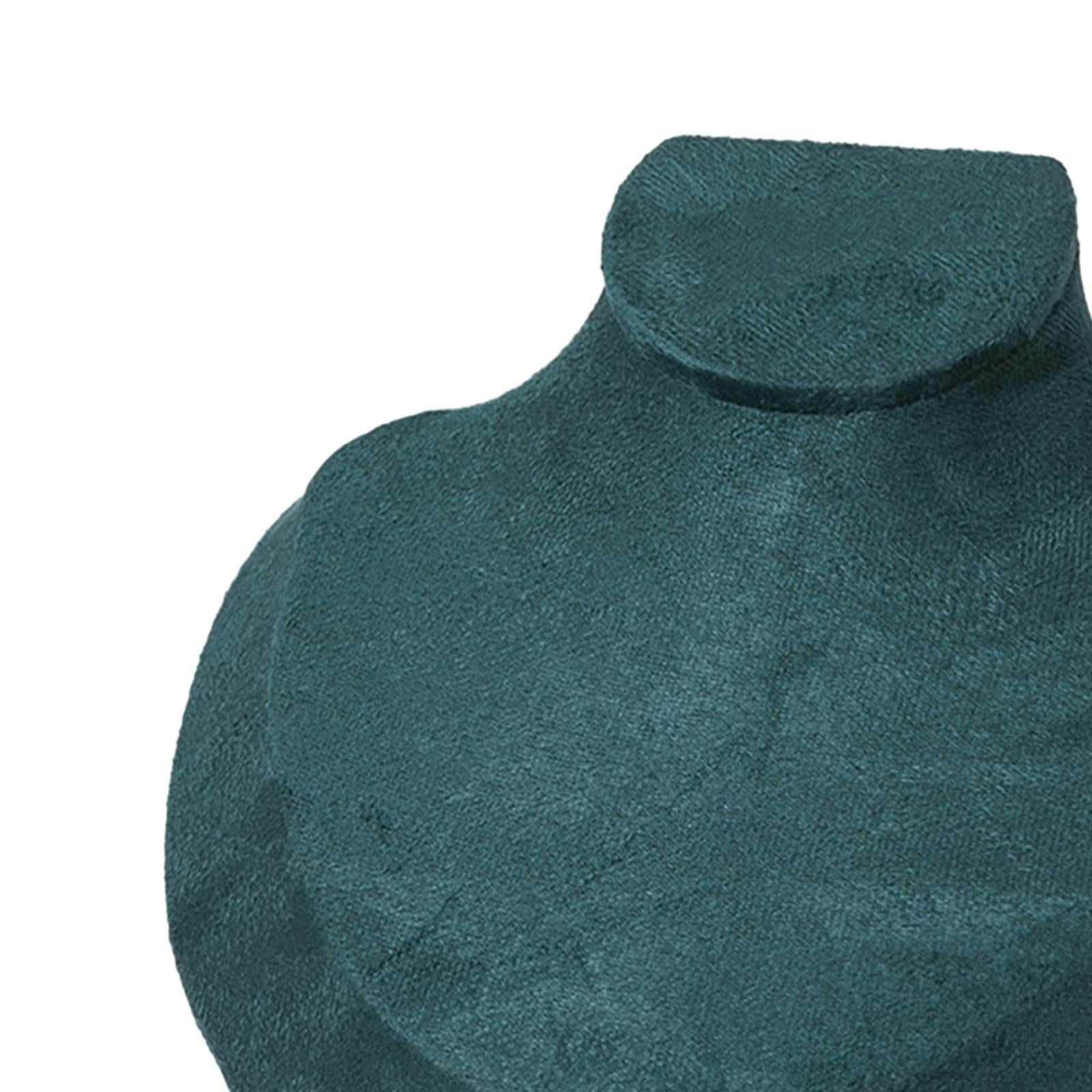 Jewelry Bust Wood Pendant Show Necklace Bust for Girls Bedroom Retail Stores Green