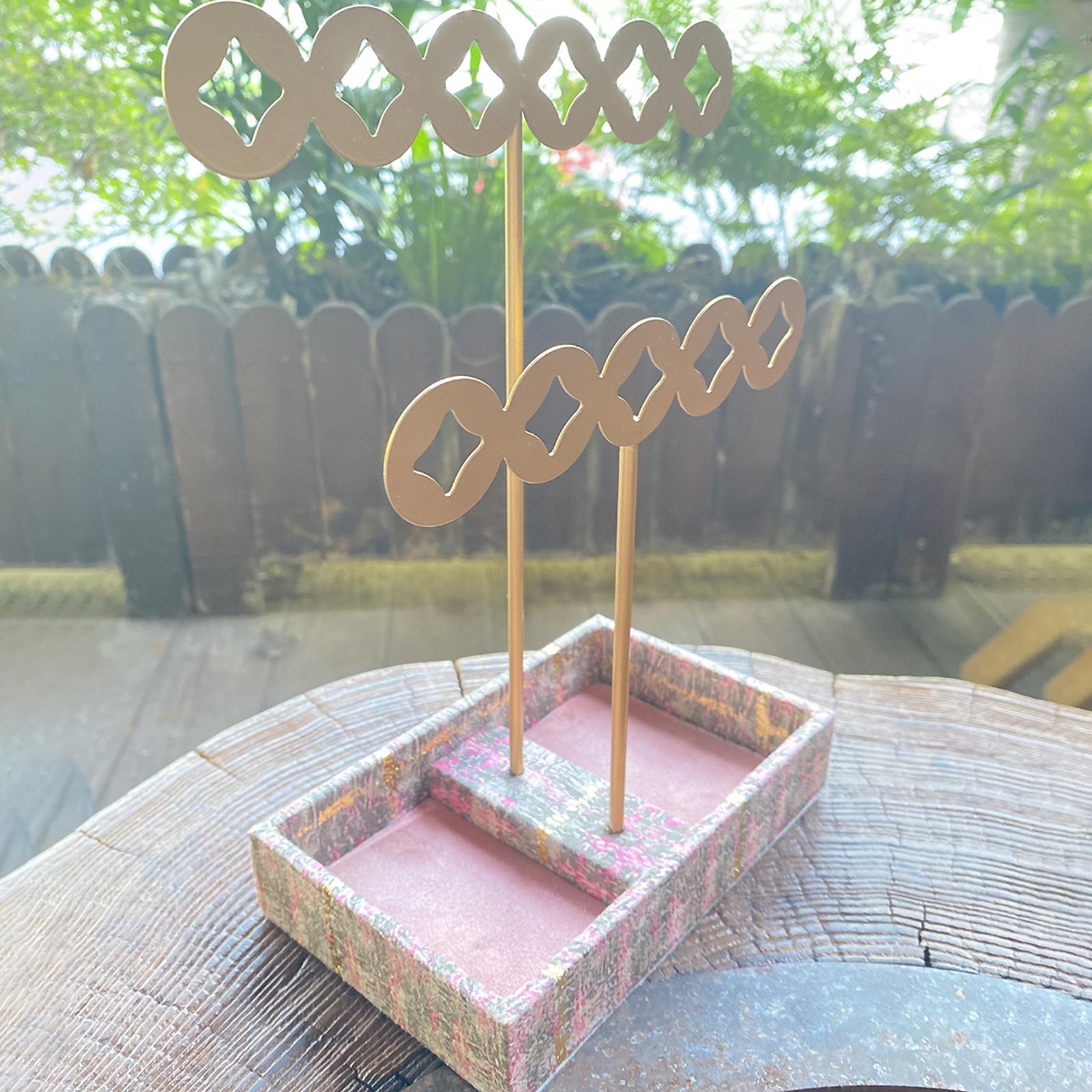 Jewelry Display Stand Rack Desktop Rings Necklace Bracelet Earring Organizer