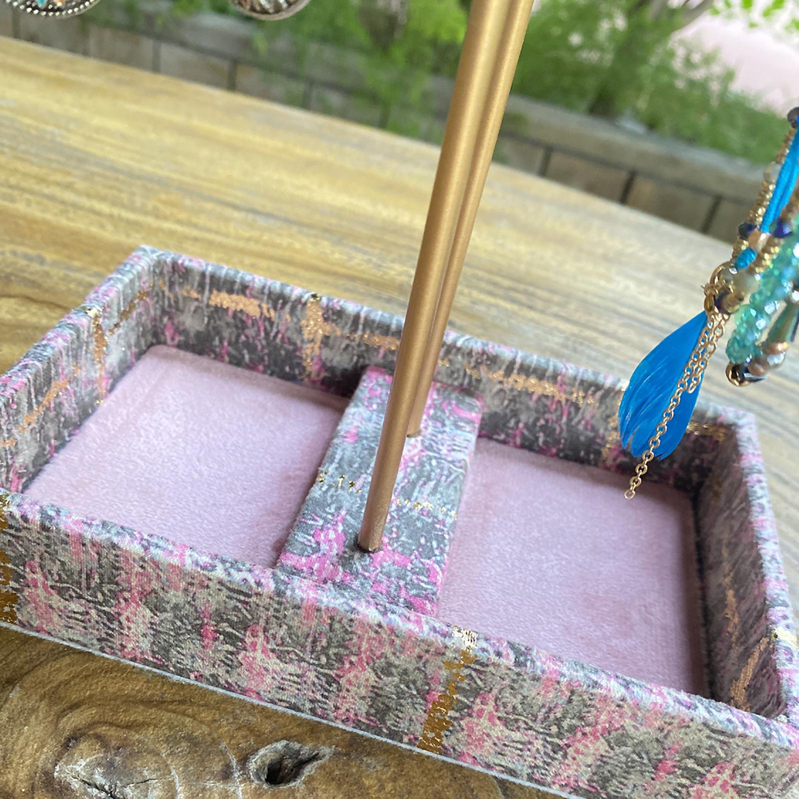 Jewelry Display Stand Rack Desktop Rings Necklace Bracelet Earring Organizer