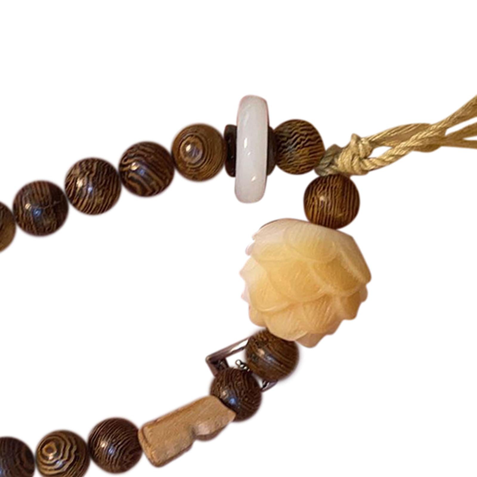 Wooden Beads Bracelet Buddha Jewelry Chicken Wing Wood Beads Beaded Bracelet