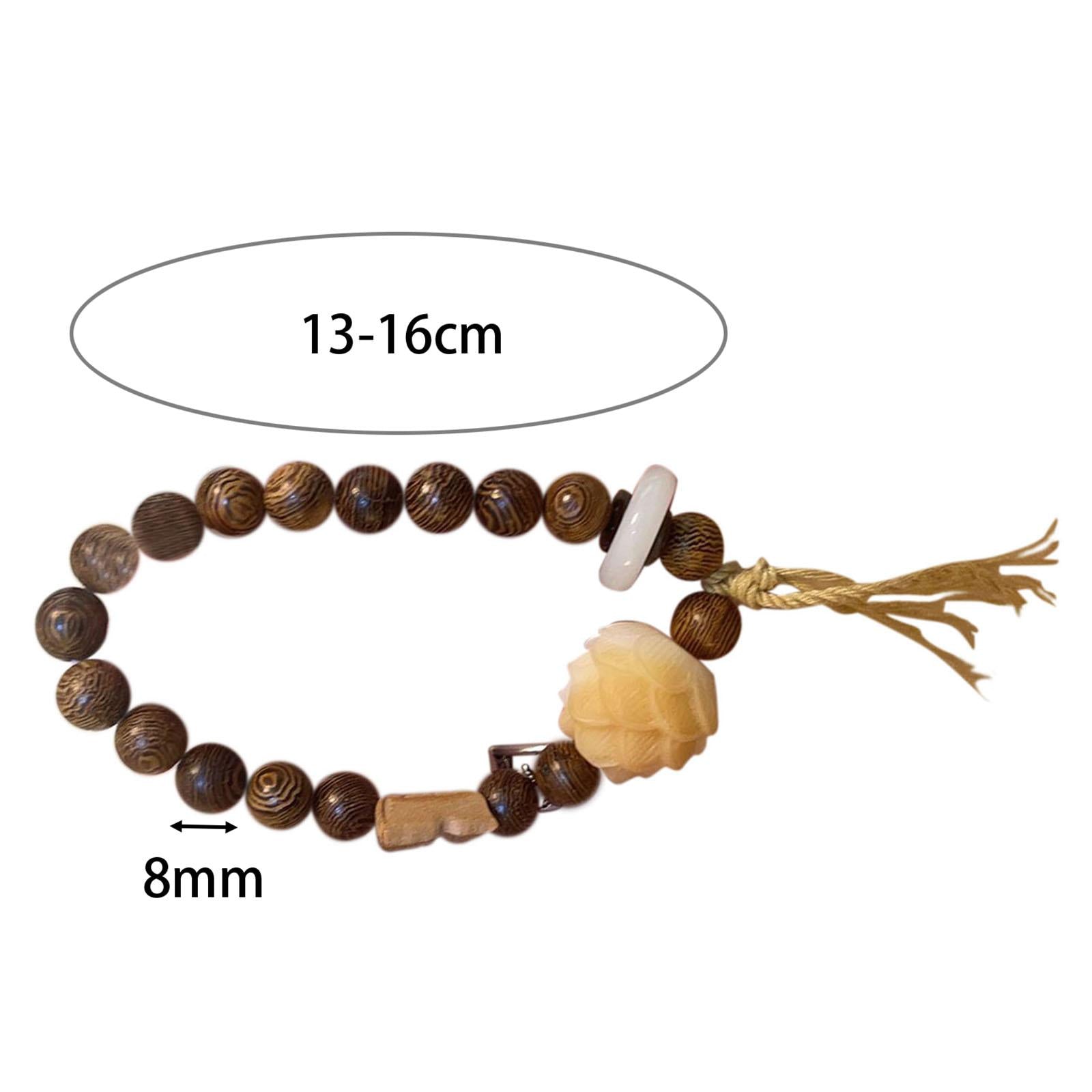 Wooden Beads Bracelet Buddha Jewelry Chicken Wing Wood Beads Beaded Bracelet