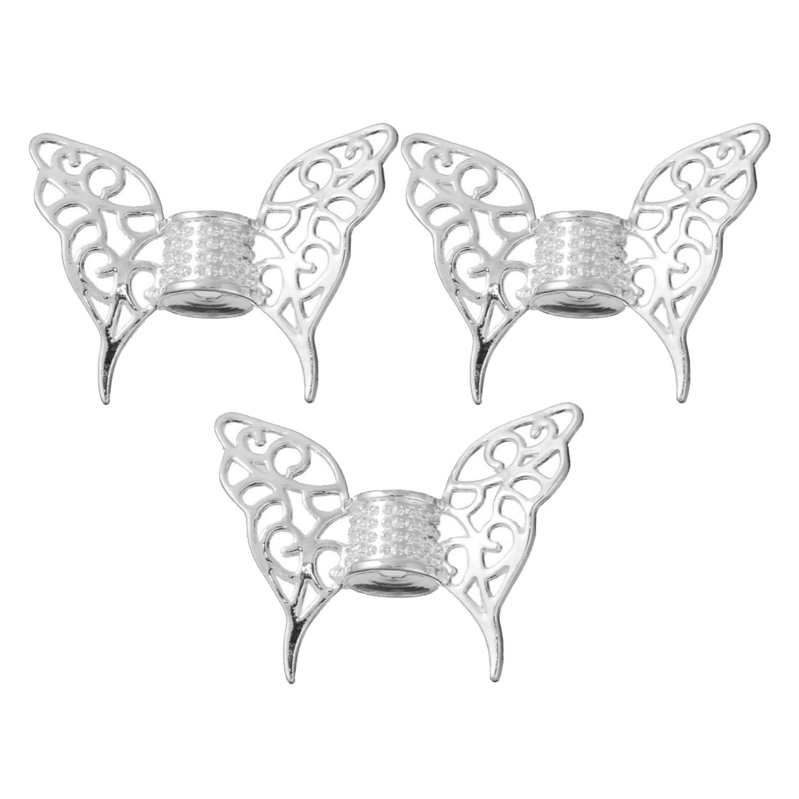 3x Spacer Beads DIY Butterfly Animal Wing for Bangle Handmade Jewelry Making