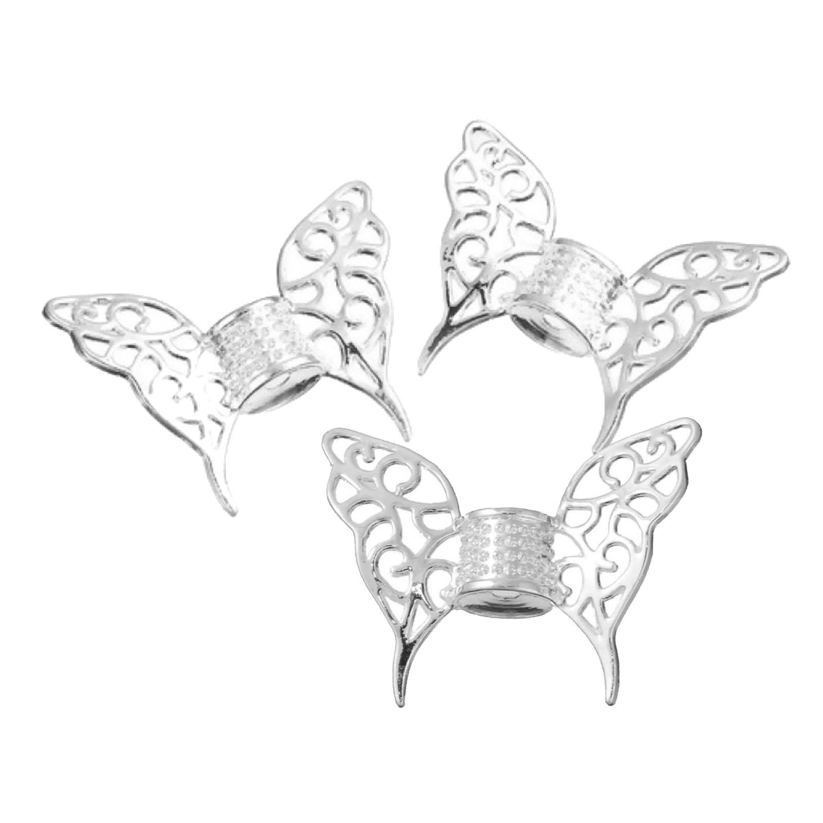 3x Spacer Beads DIY Butterfly Animal Wing for Bangle Handmade Jewelry Making