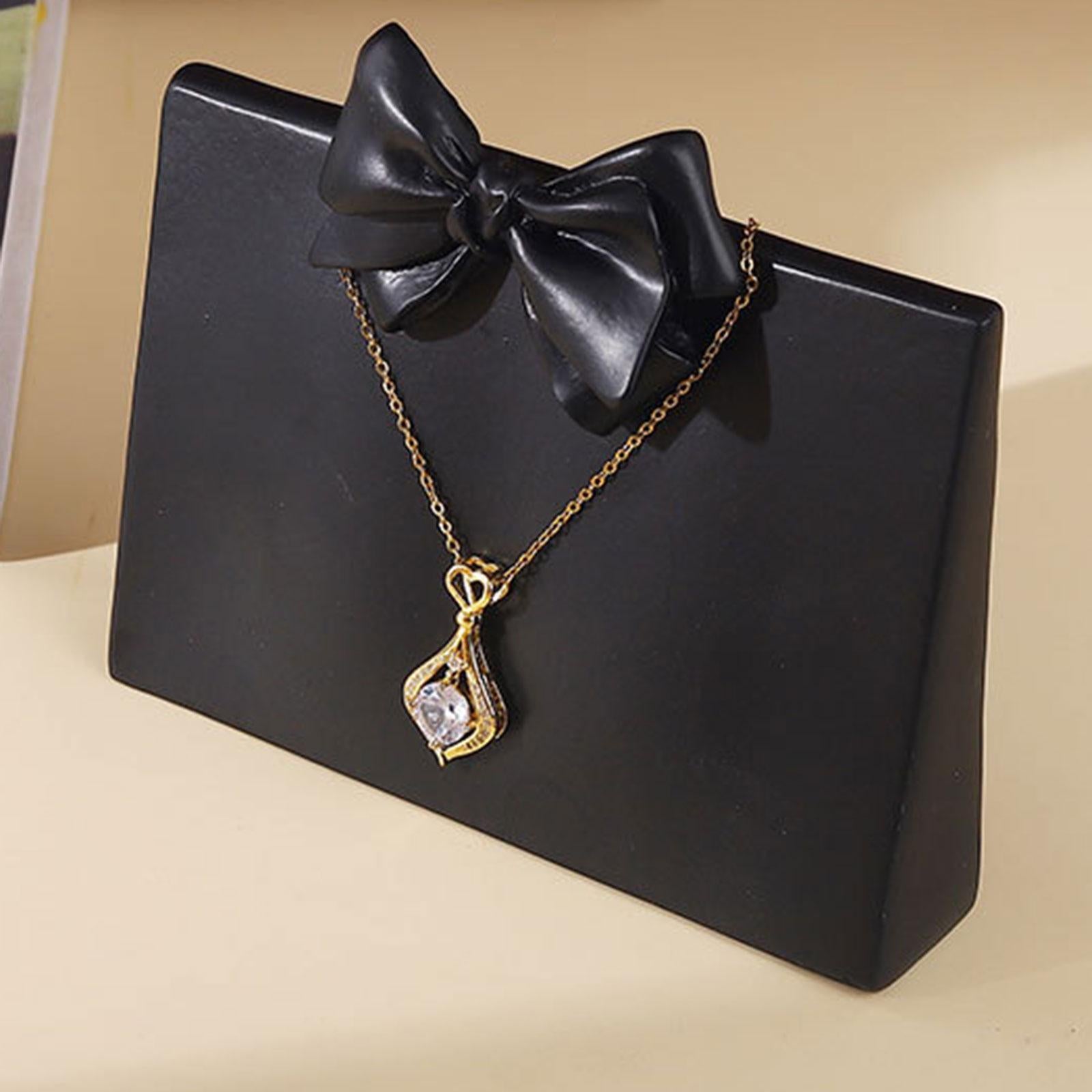 Necklace Stand Model Chain Stand for Dresser Show Jewelry Showcase Galleries Black