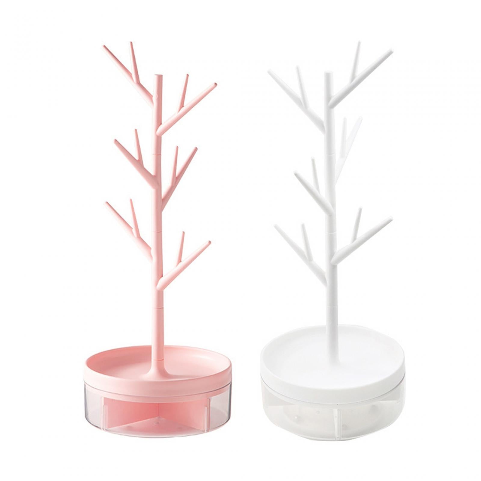 Jewelry Display Stand Scrunchie Organizer for Bedroom Tabletop Shopping Mall White