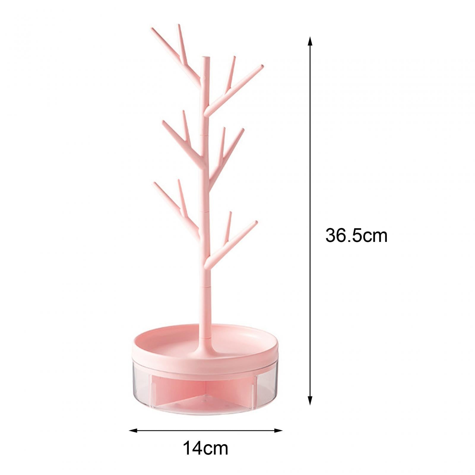 Jewelry Display Stand Scrunchie Organizer for Bedroom Tabletop Shopping Mall Pink