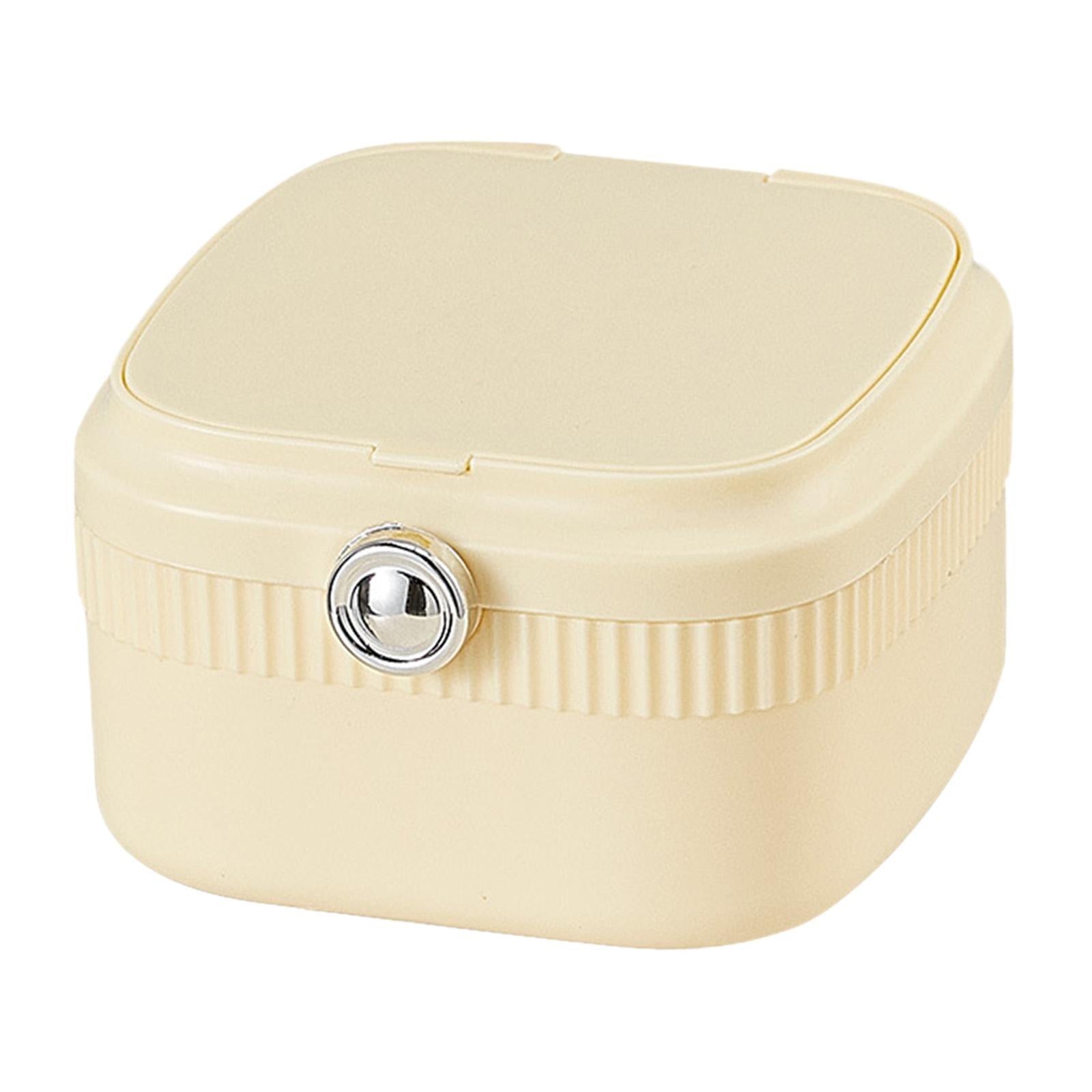 Jewelry Travel Box Display Box Jewelry Organizer for Earrings Bracelet Rings Yellow