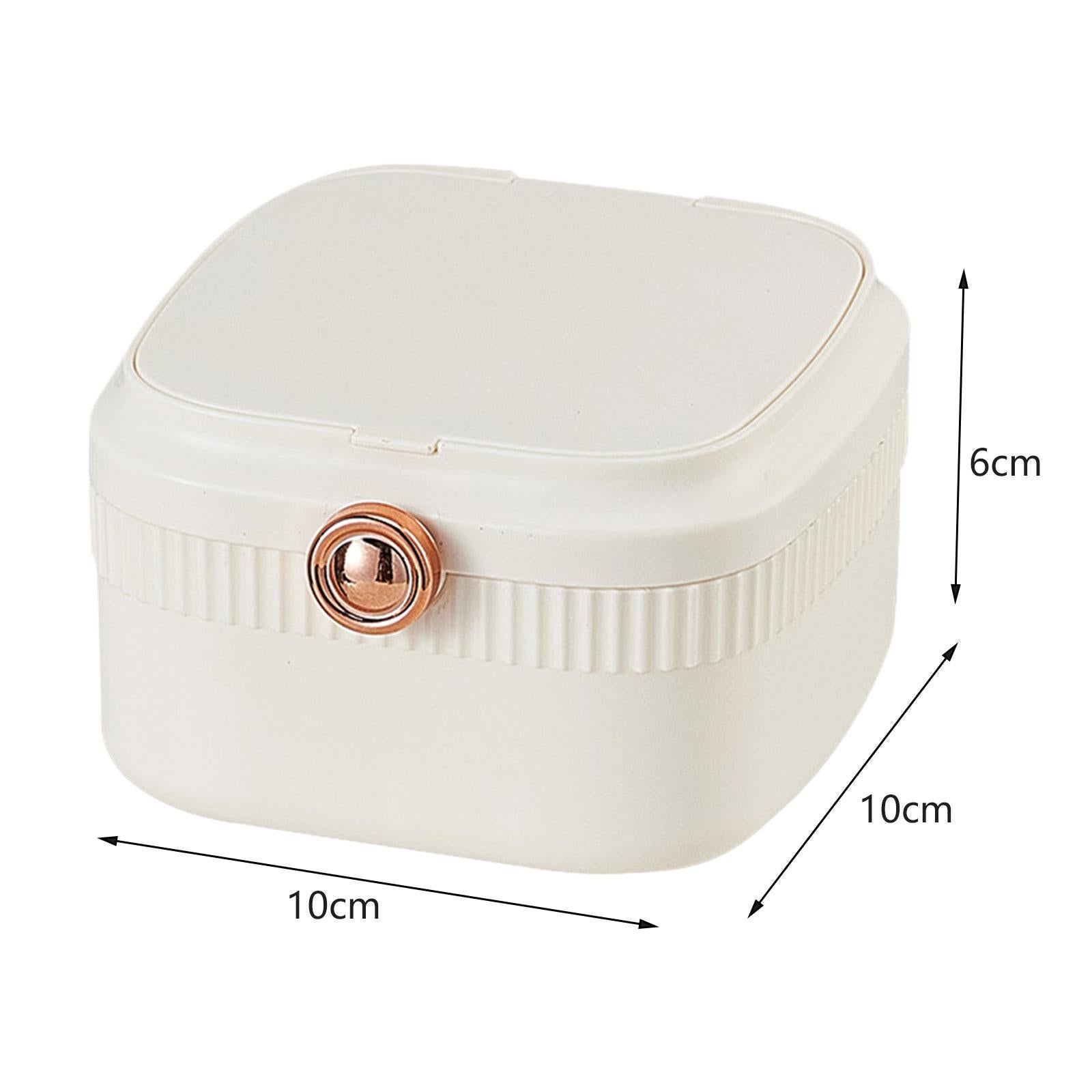 Jewelry Travel Box Display Box Jewelry Organizer for Earrings Bracelet Rings White