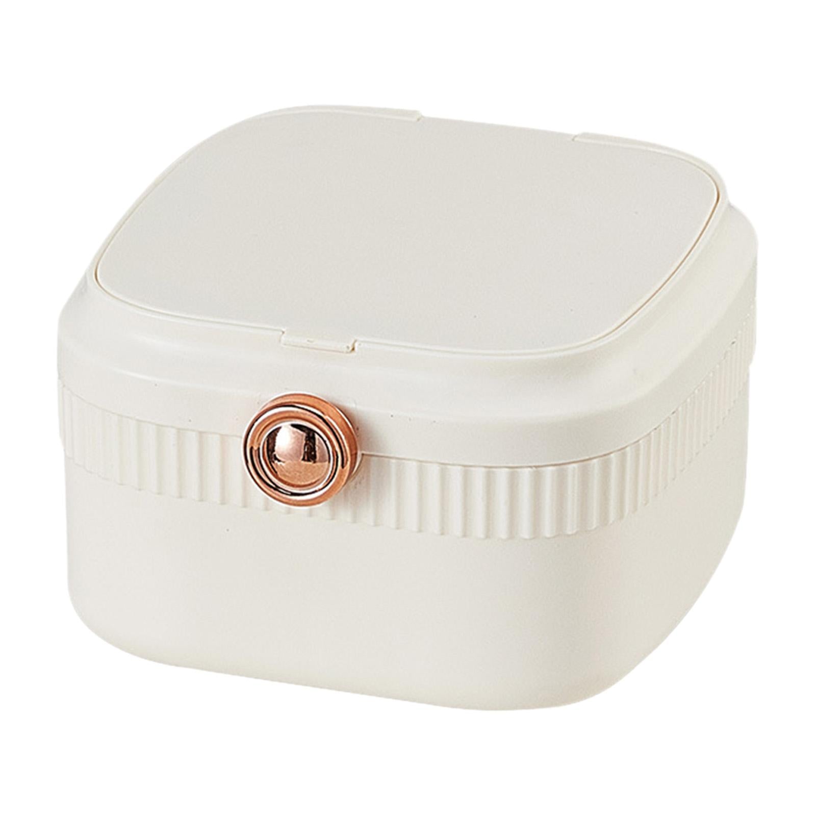 Jewelry Travel Box Display Box Jewelry Organizer for Earrings Bracelet Rings White