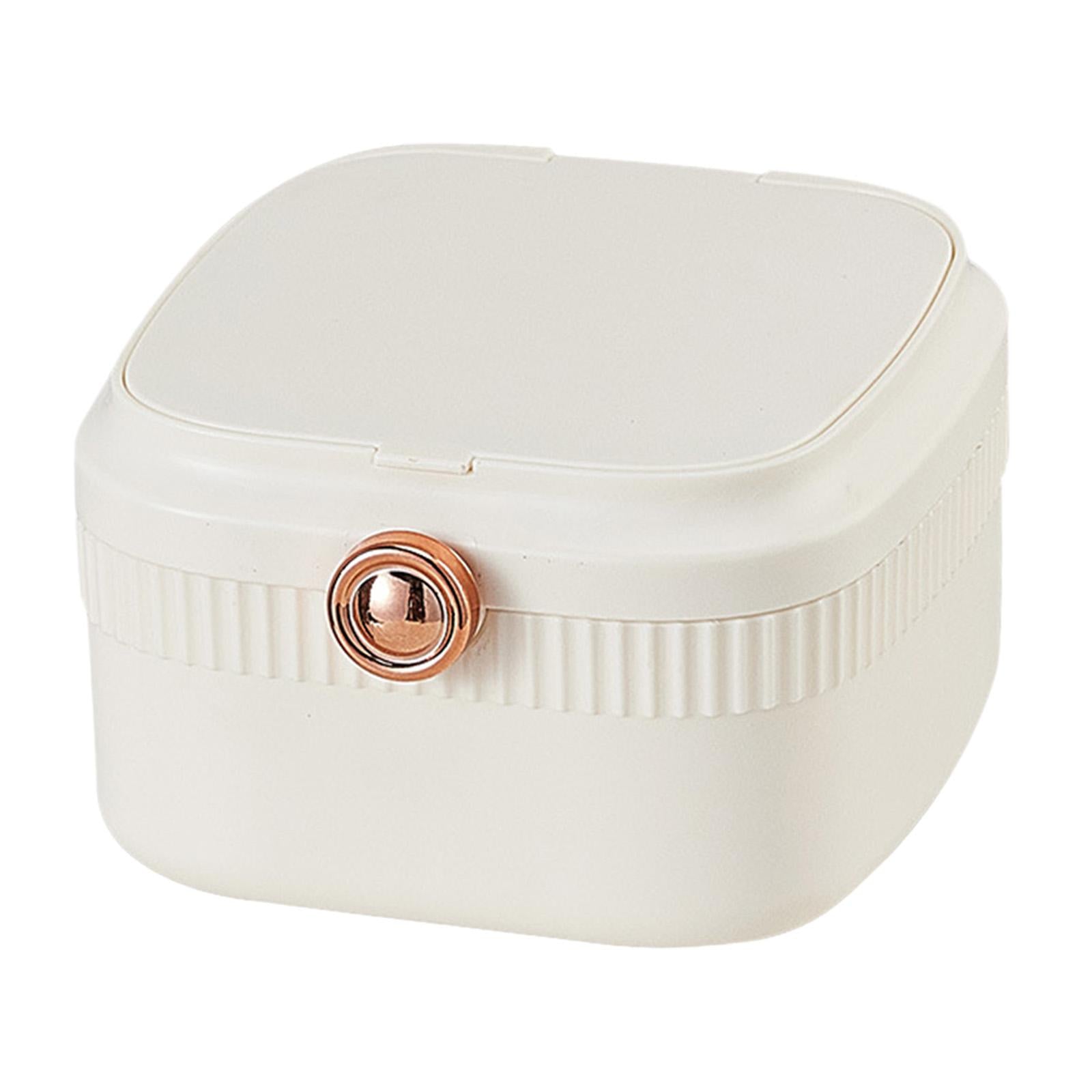 Jewelry Travel Box Display Box Jewelry Organizer for Earrings Bracelet Rings White