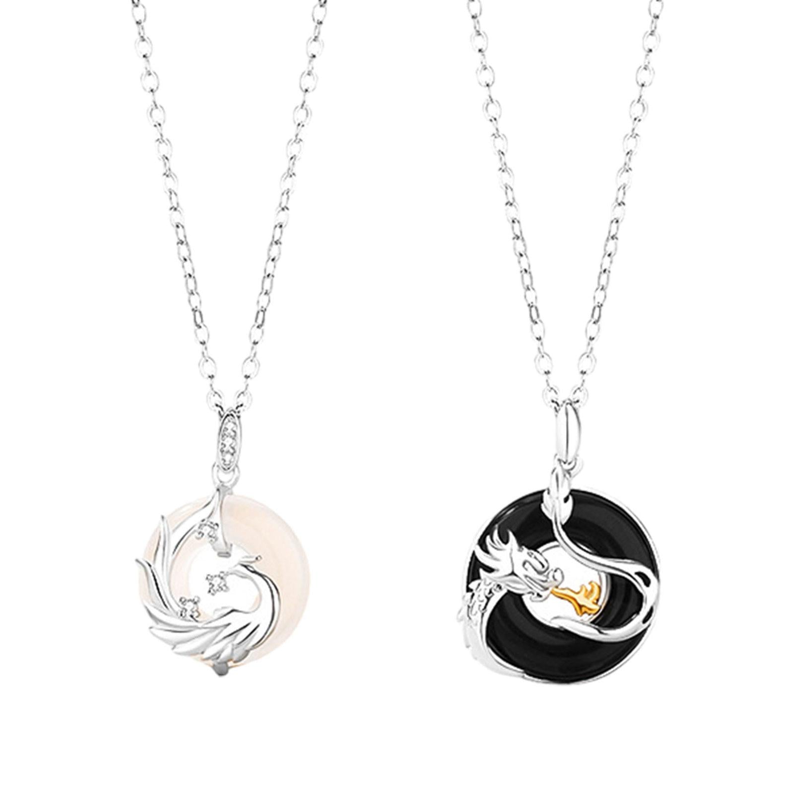 Couple Matching Necklace Valentines Day Gift for Party Day Festivals Man Type