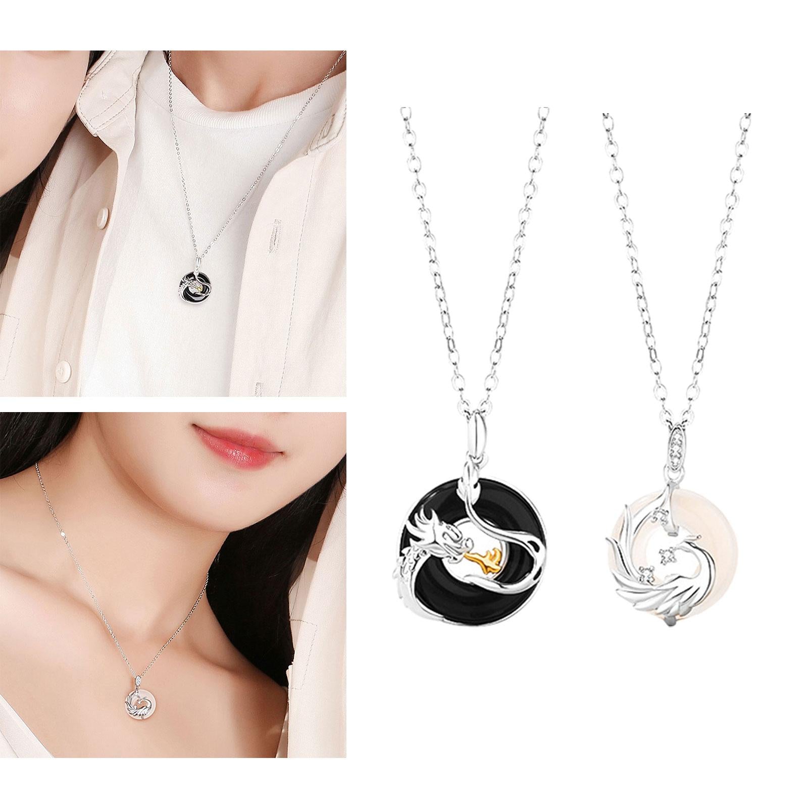Couple Matching Necklace Valentines Day Gift for Party Day Festivals Man Type
