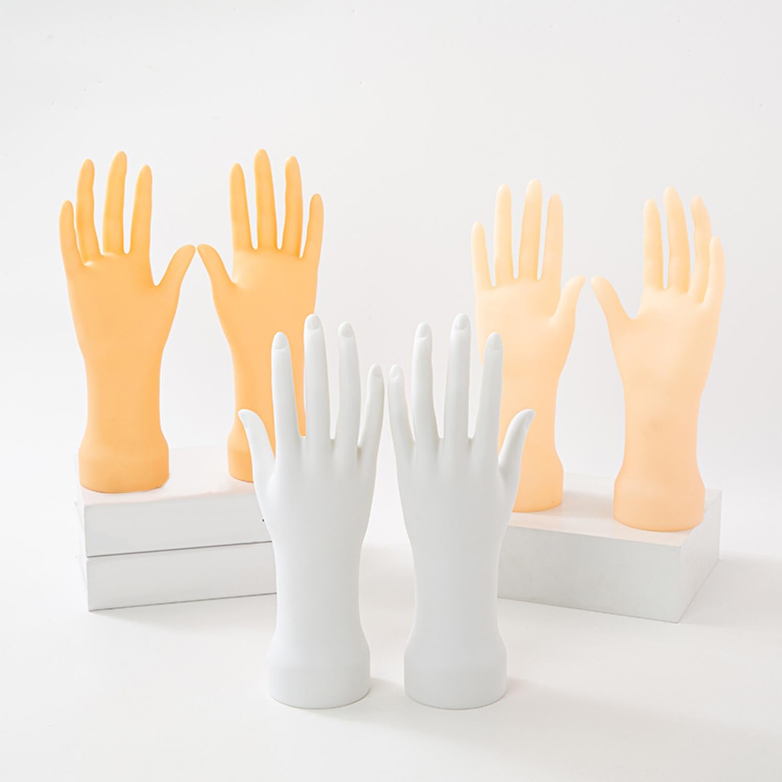 Adults Mannequin Hand Model Practice Hands Nails Art Training Hand Fake Hand White Left
