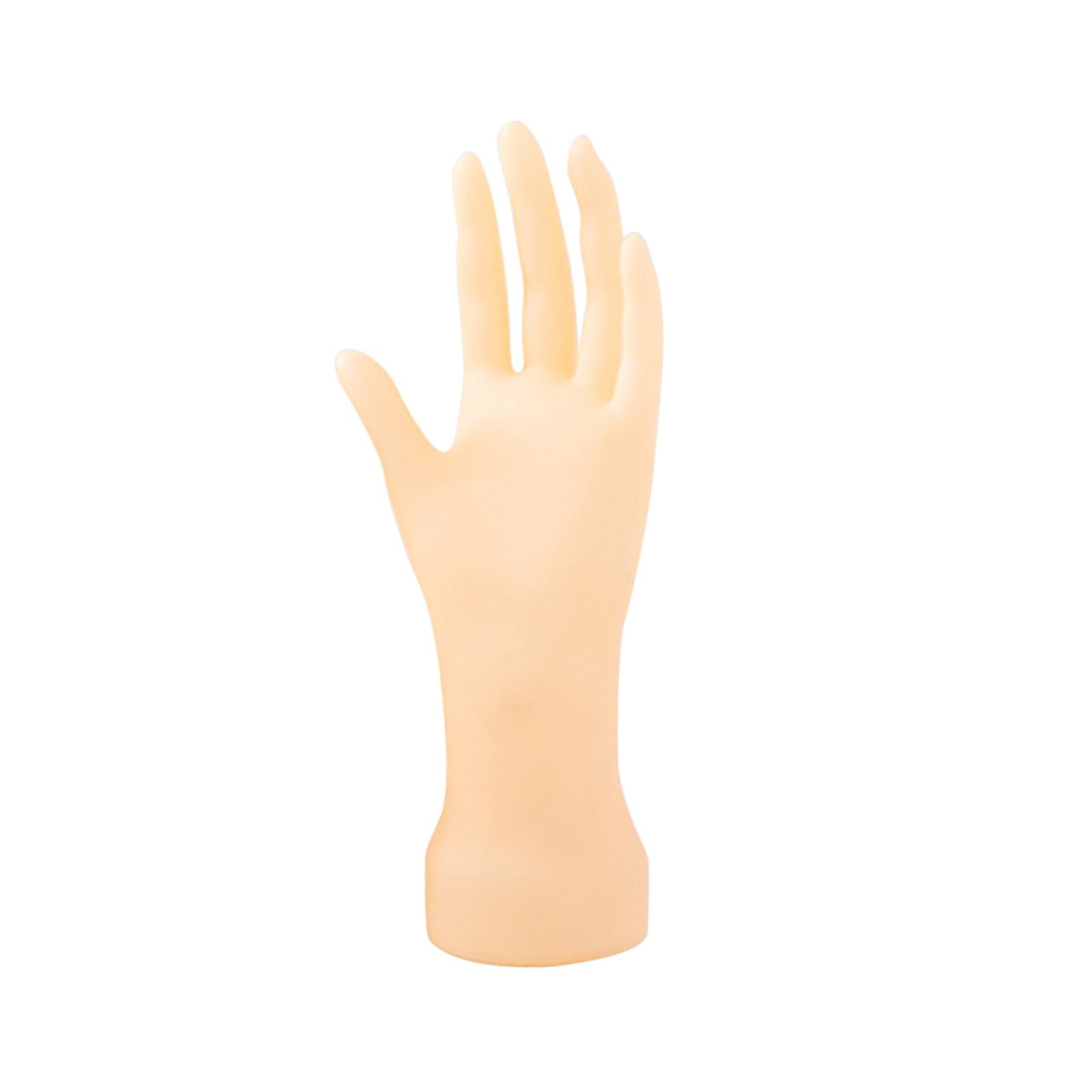 Adults Mannequin Hand Model Practice Hands Nails Art Training Hand Fake Hand Pink Skin Color Left