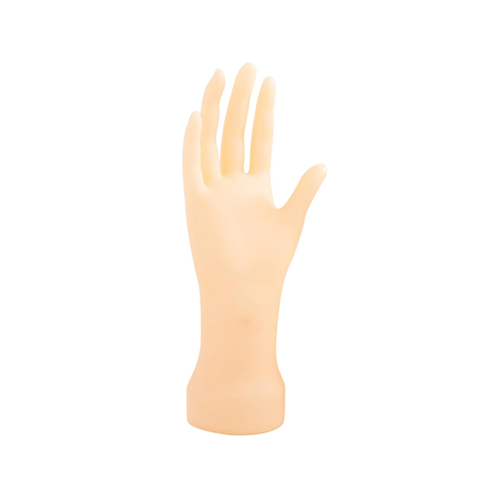 Adults Mannequin Hand Model Practice Hands Nails Art Training Hand Fake Hand Pink Skincolor Right