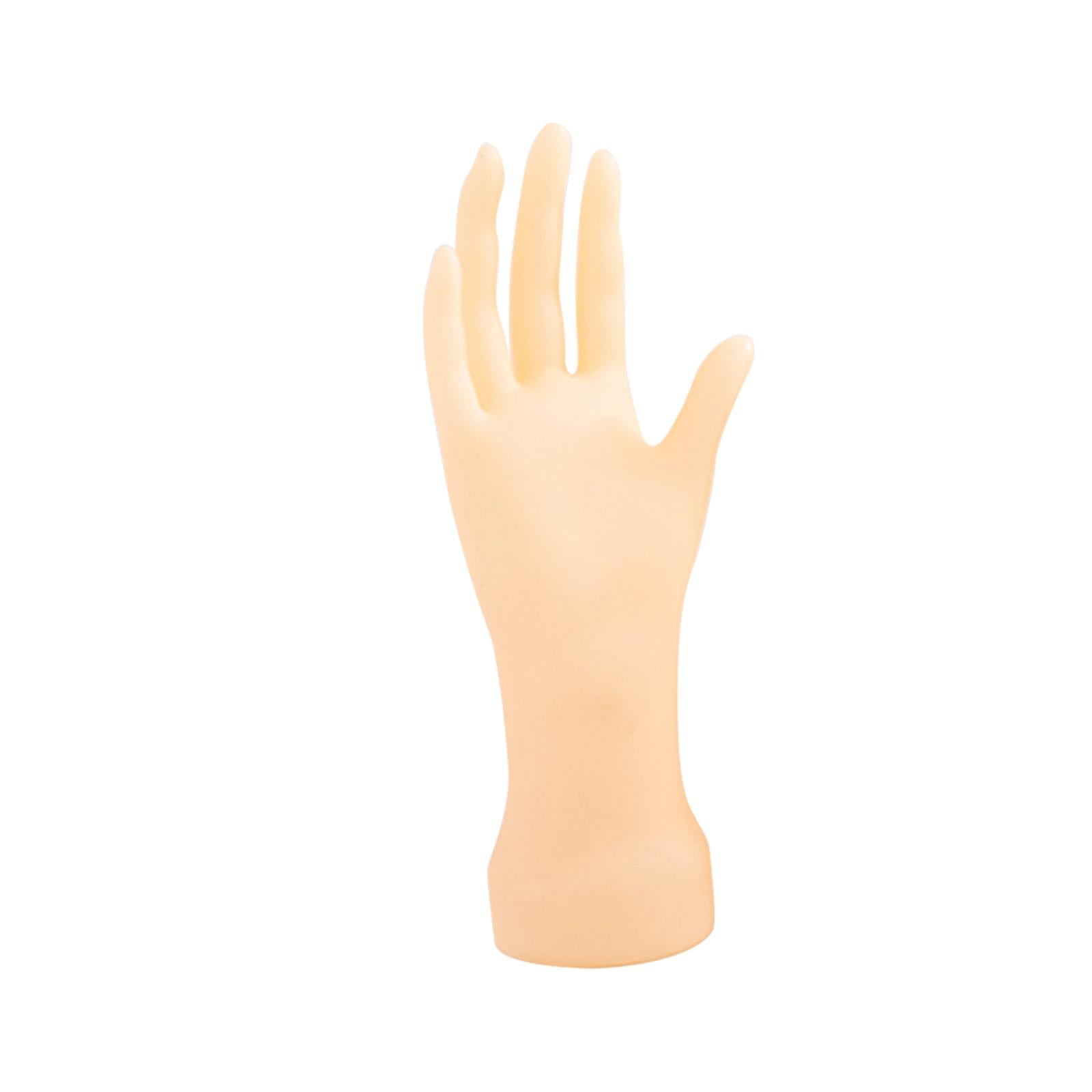 Adults Mannequin Hand Model Practice Hands Nails Art Training Hand Fake Hand Pink Skincolor Right