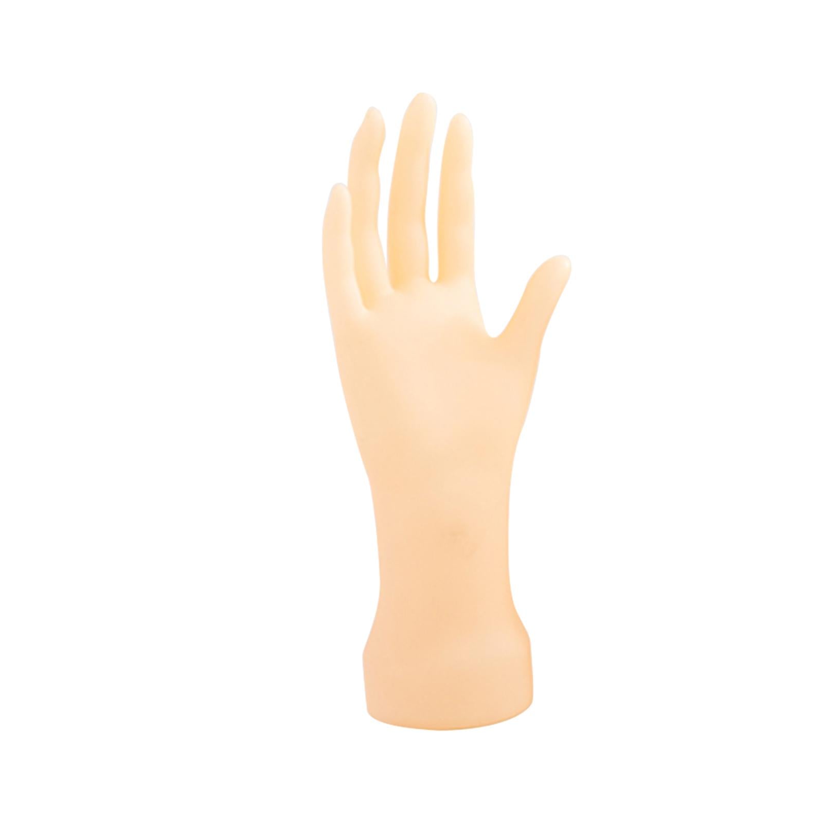 Adults Mannequin Hand Model Practice Hands Nails Art Training Hand Fake Hand Pink Skincolor Right