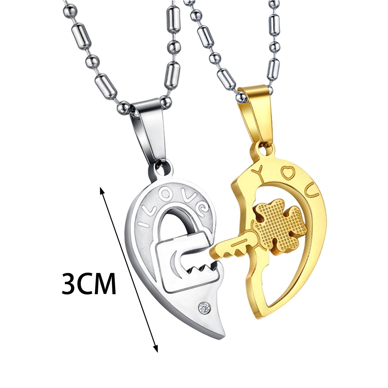 Couple Necklace Gift Fashion Metal for Valentine's Day Parties Anniversaries