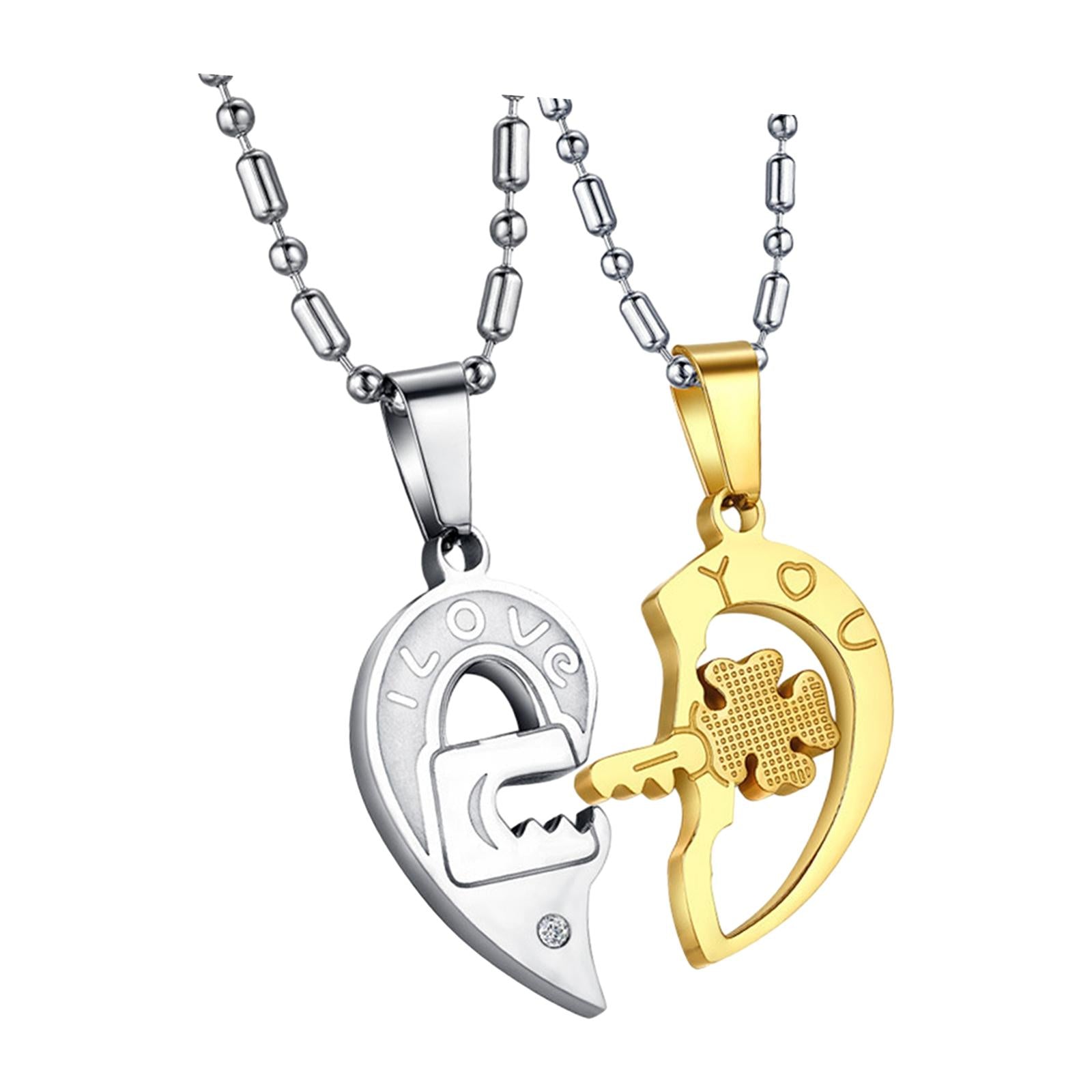 Couple Necklace Gift Fashion Metal for Valentine's Day Parties Anniversaries