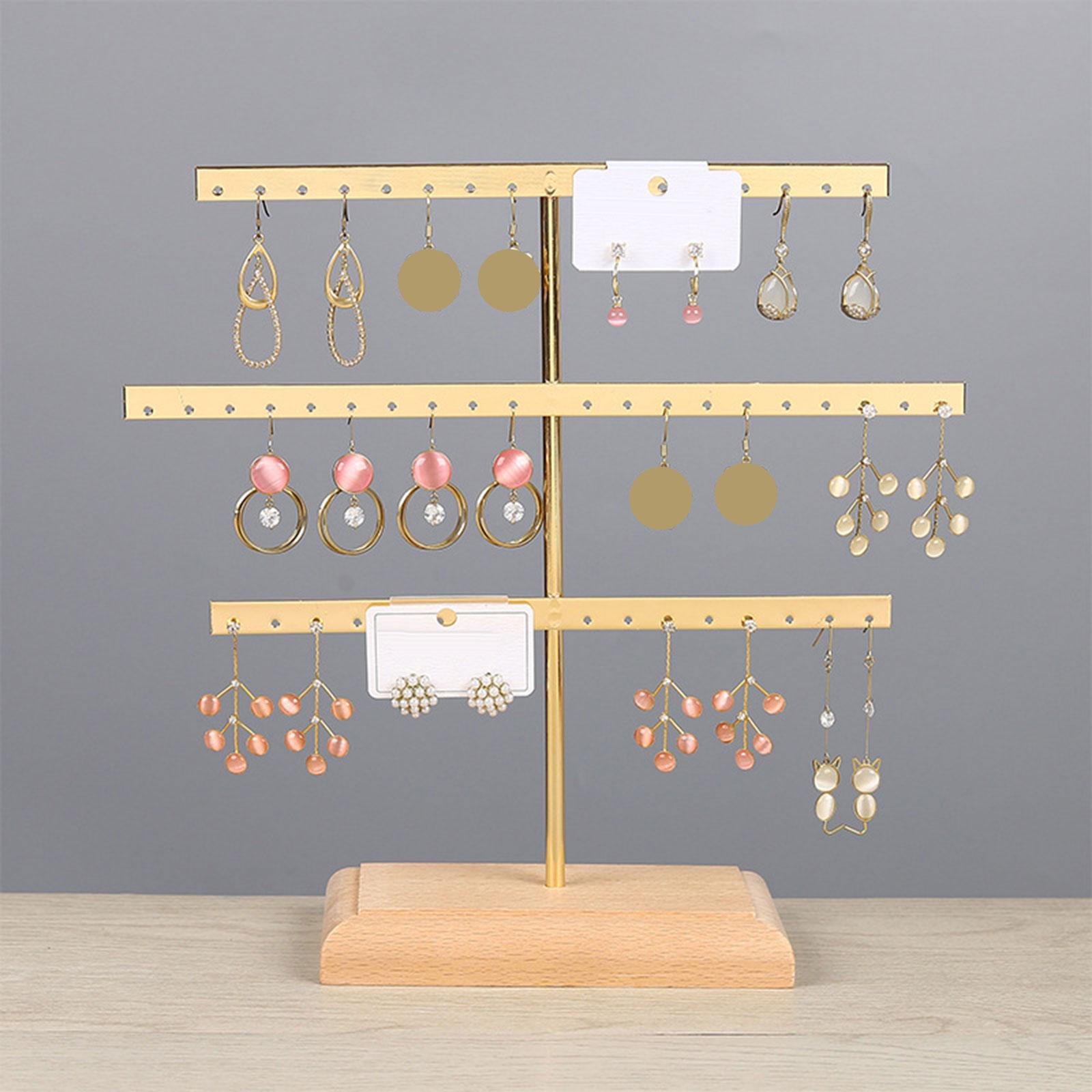 Earrings Organizer 3 Layer for Hanging Earrings Earring Display Holder Stand