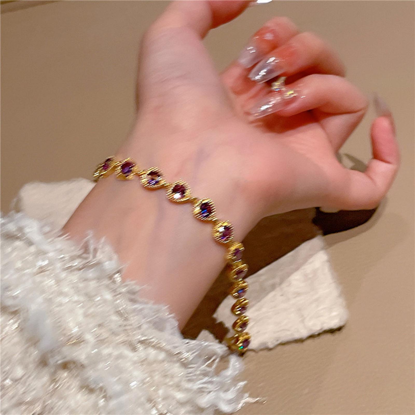 Love Heart Charms Bracelets for Women Valentine's Day Bracelet for Teens Mom