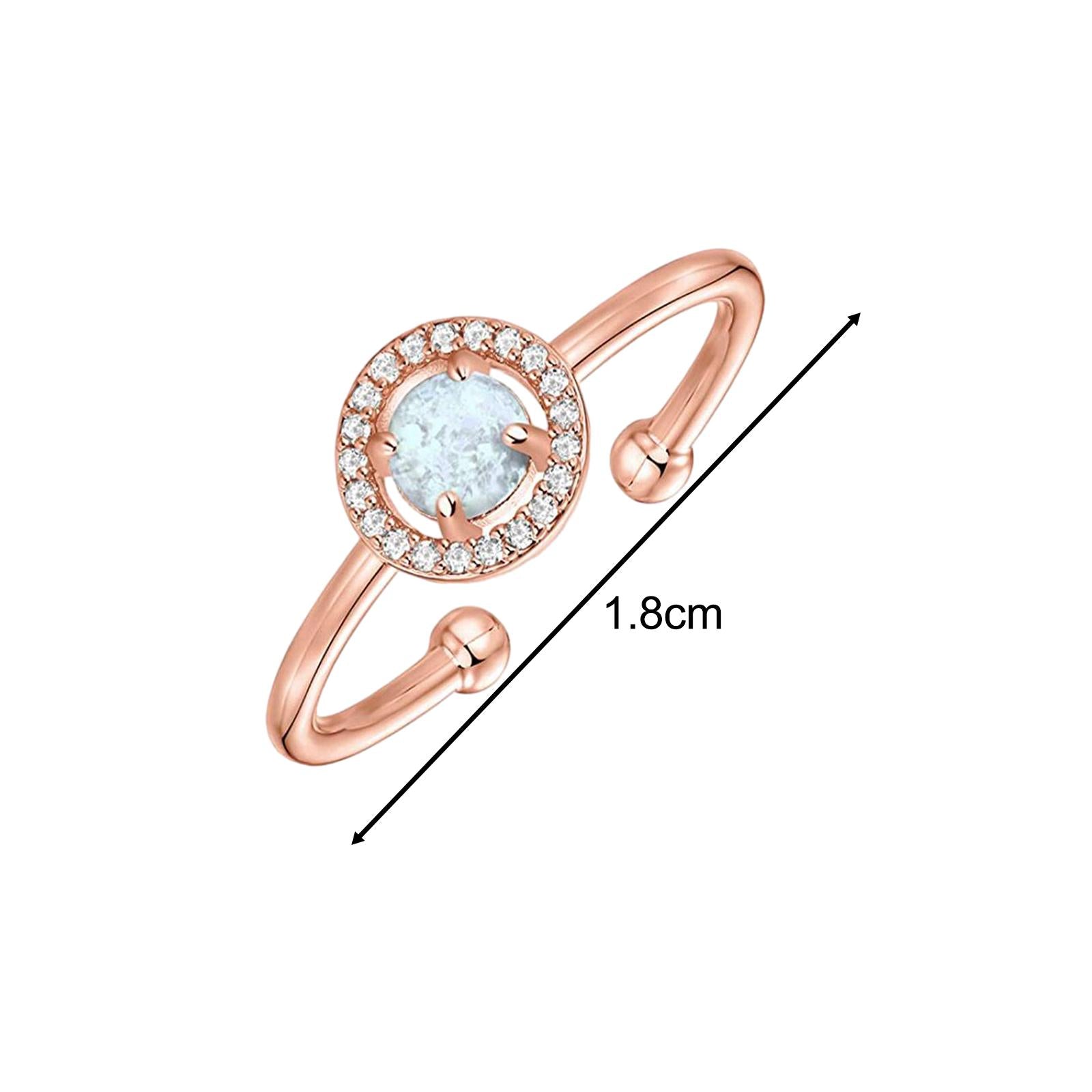 Girls Ring Fashion Statement Ring Rhinestones Ring for Party Prom Daily Wear Style A