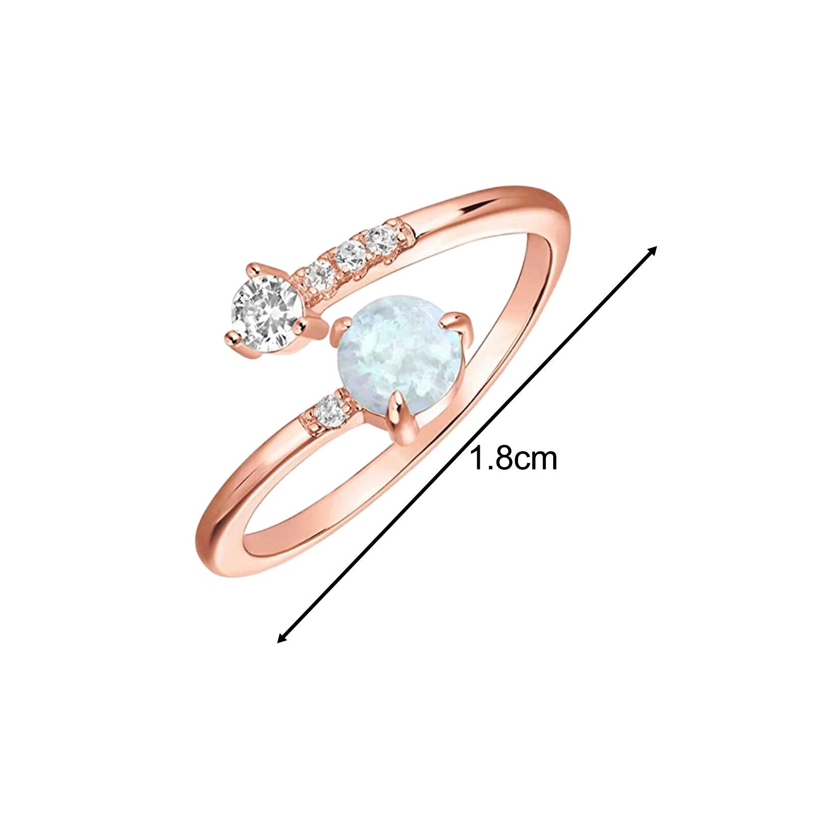 Girls Ring Fashion Statement Ring Rhinestones Ring for Party Prom Daily Wear Style B