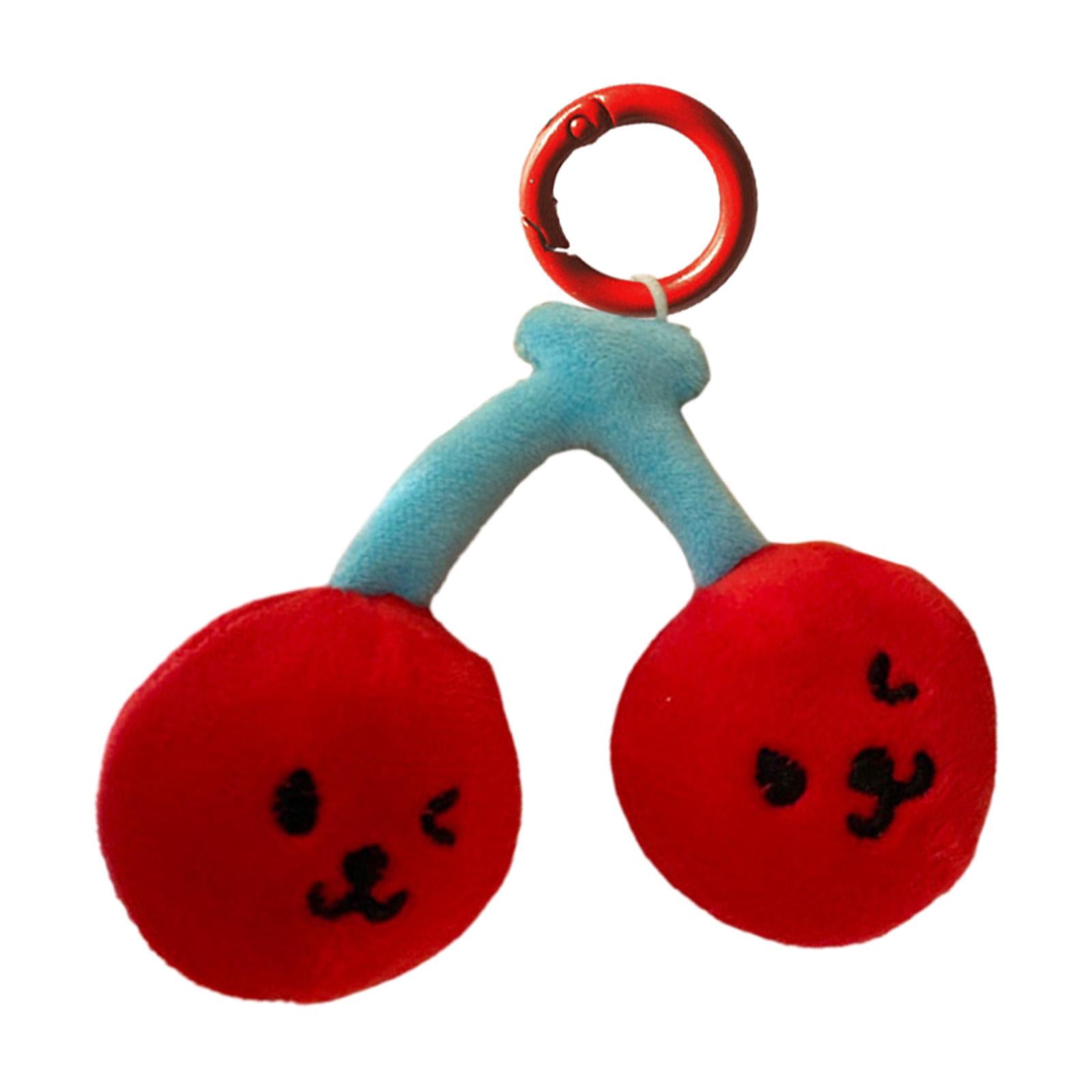 Cherry Keychain Decoration Cute Hanging Pendant for Bag Purse Birthday Gifts Red